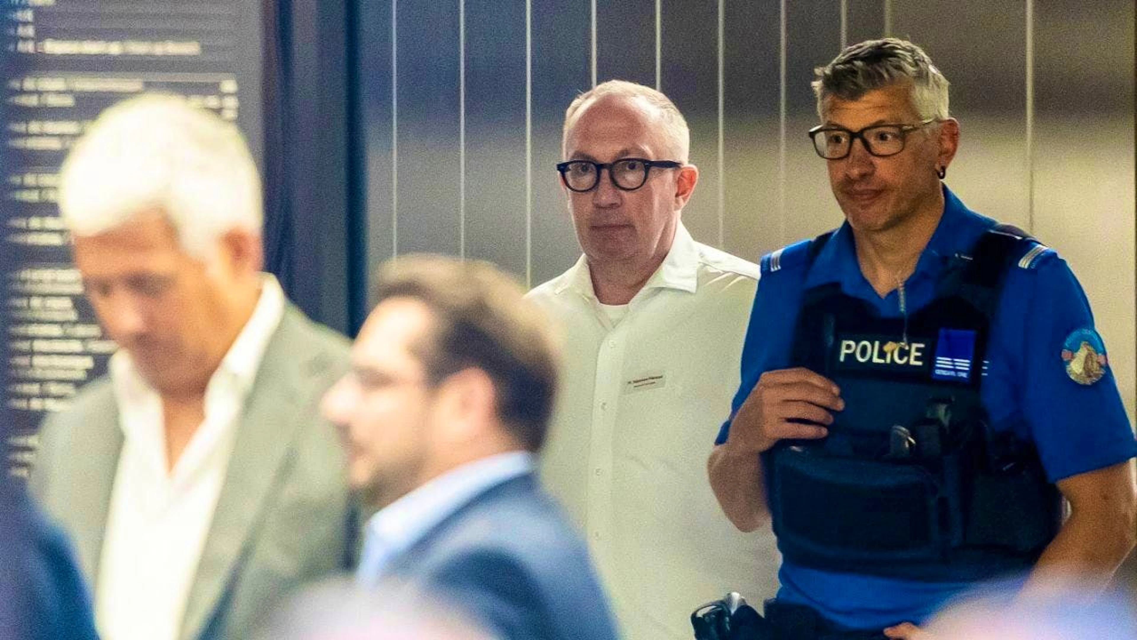 The municipality of Crans-Montana supports the statements of its president Nicolas Féraud (here at his hearing).