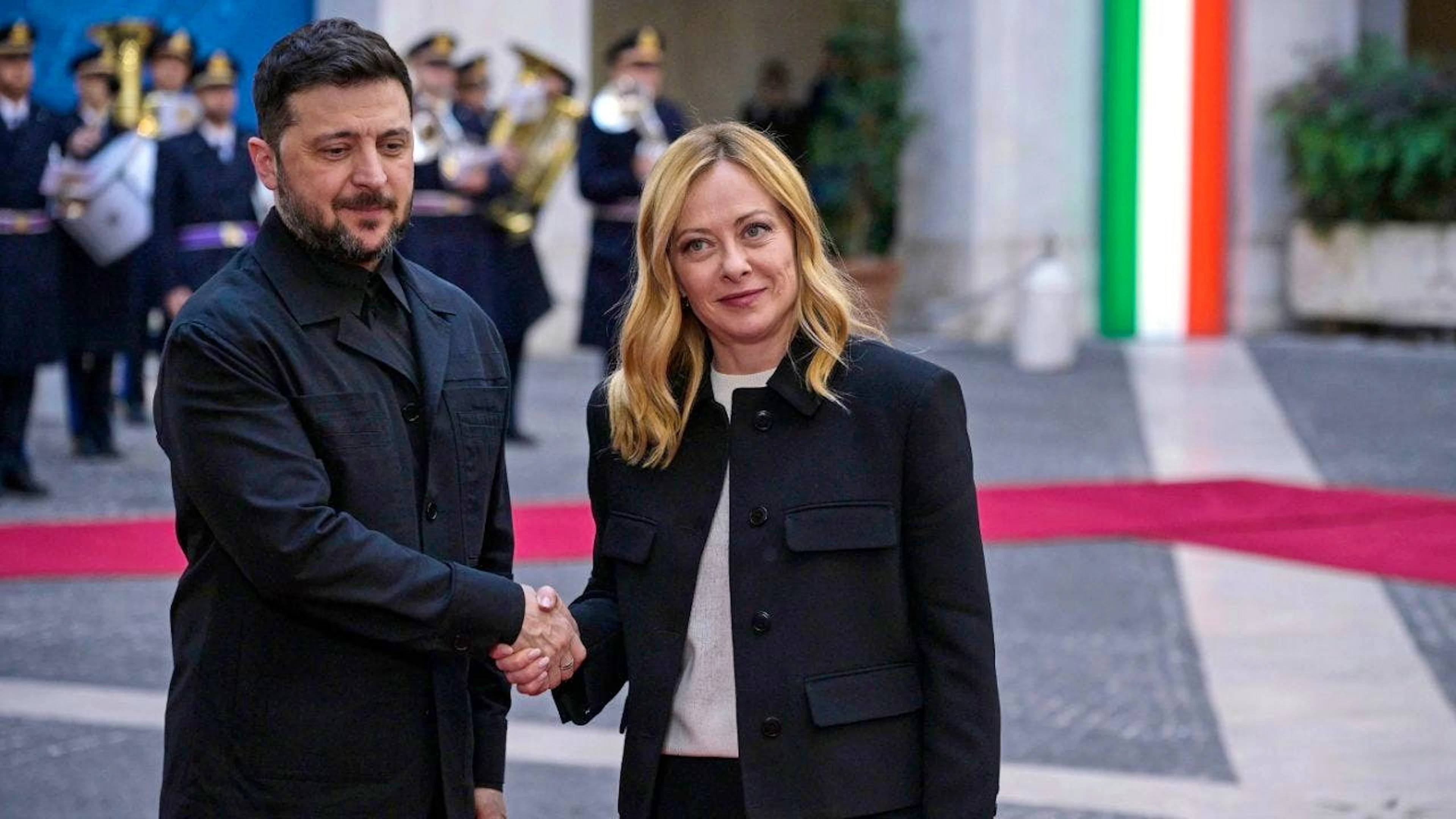 Le président ukrainien Volodymyr Zelensky a rencontré la première ministre italienne Giorgia Meloni à Rome mercredi (archives).