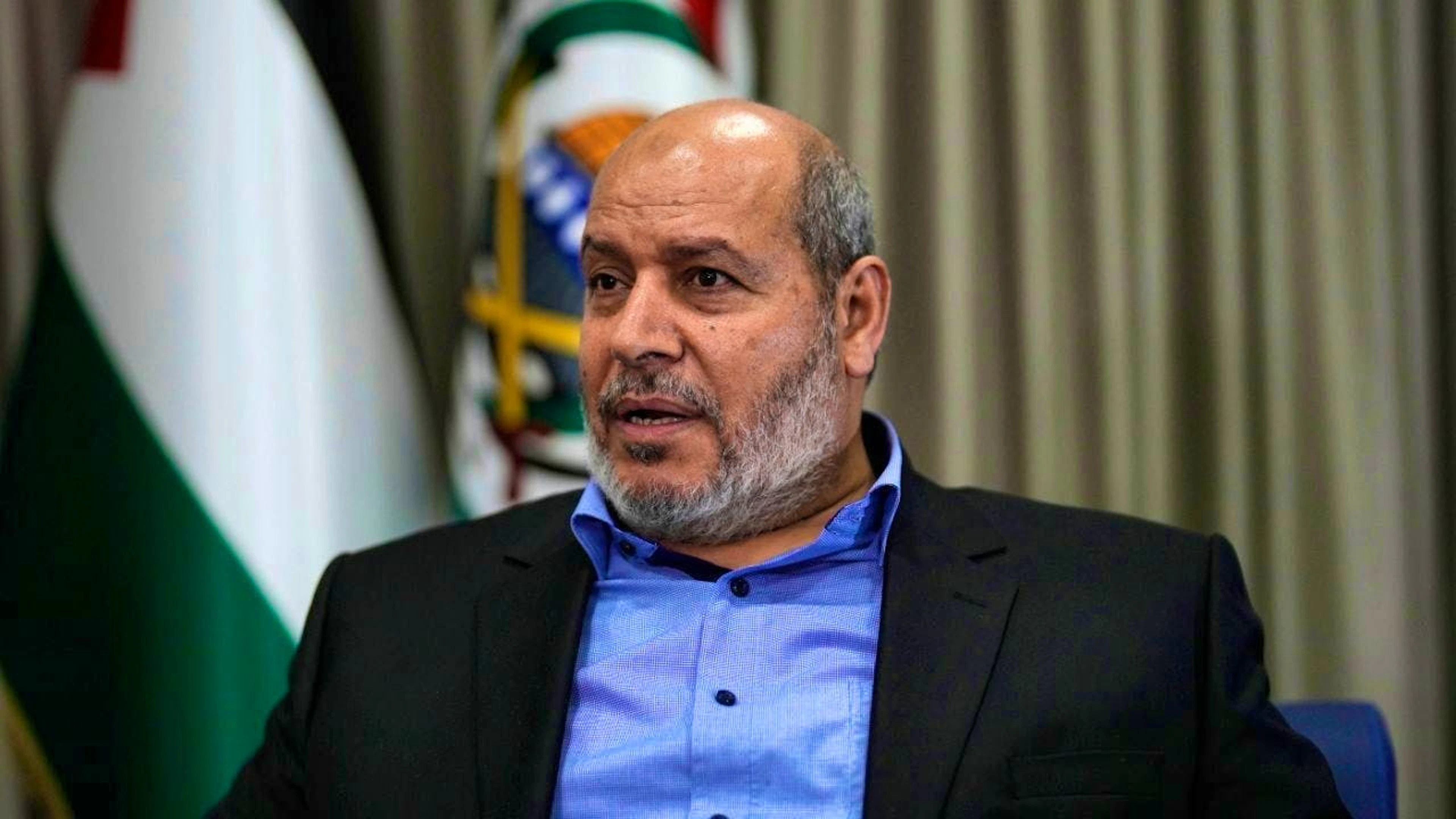 ARCHIVE - This April 24, 2024 file photo shows Hamas deputy politburo chief Khalil al-Haja, who represented the Palestinian militant group in negotiations for a ceasefire and hostage exchange, during an interview. Photo: Khalil Hamra/AP/dpa