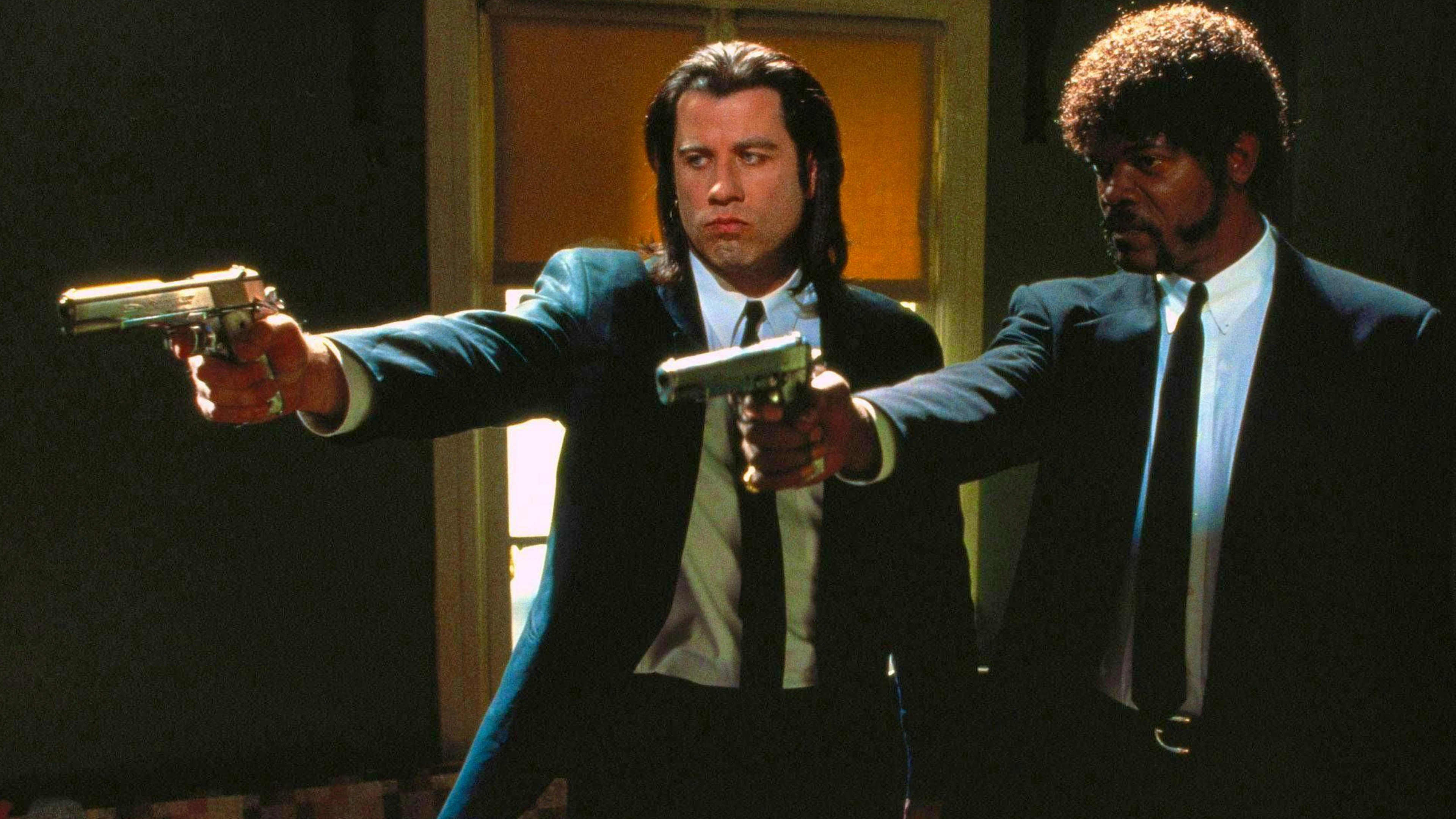 Vincent Vega aka John Travolta and Jules Winnfield aka Samuel L. Jackson in "Pulp Fiction".