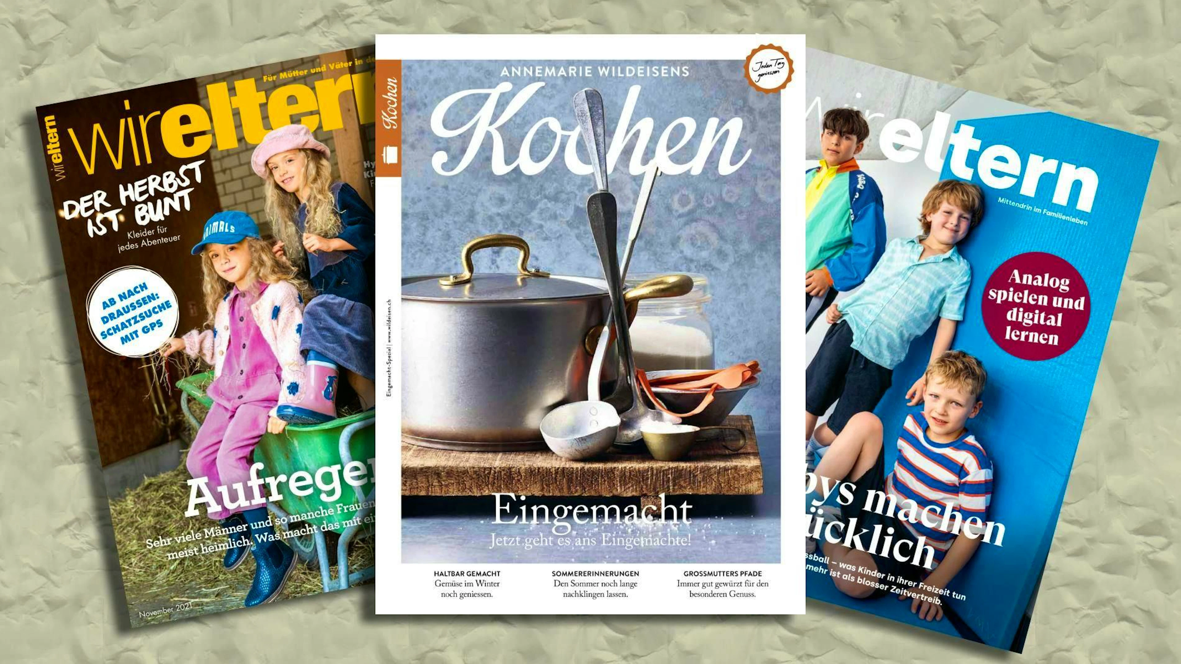 The publishing house Medien-Atelier Suisse AG publishes the magazines "Wir Eltern" and "Einfach Kochen by Meta Hiltebrand", among others.