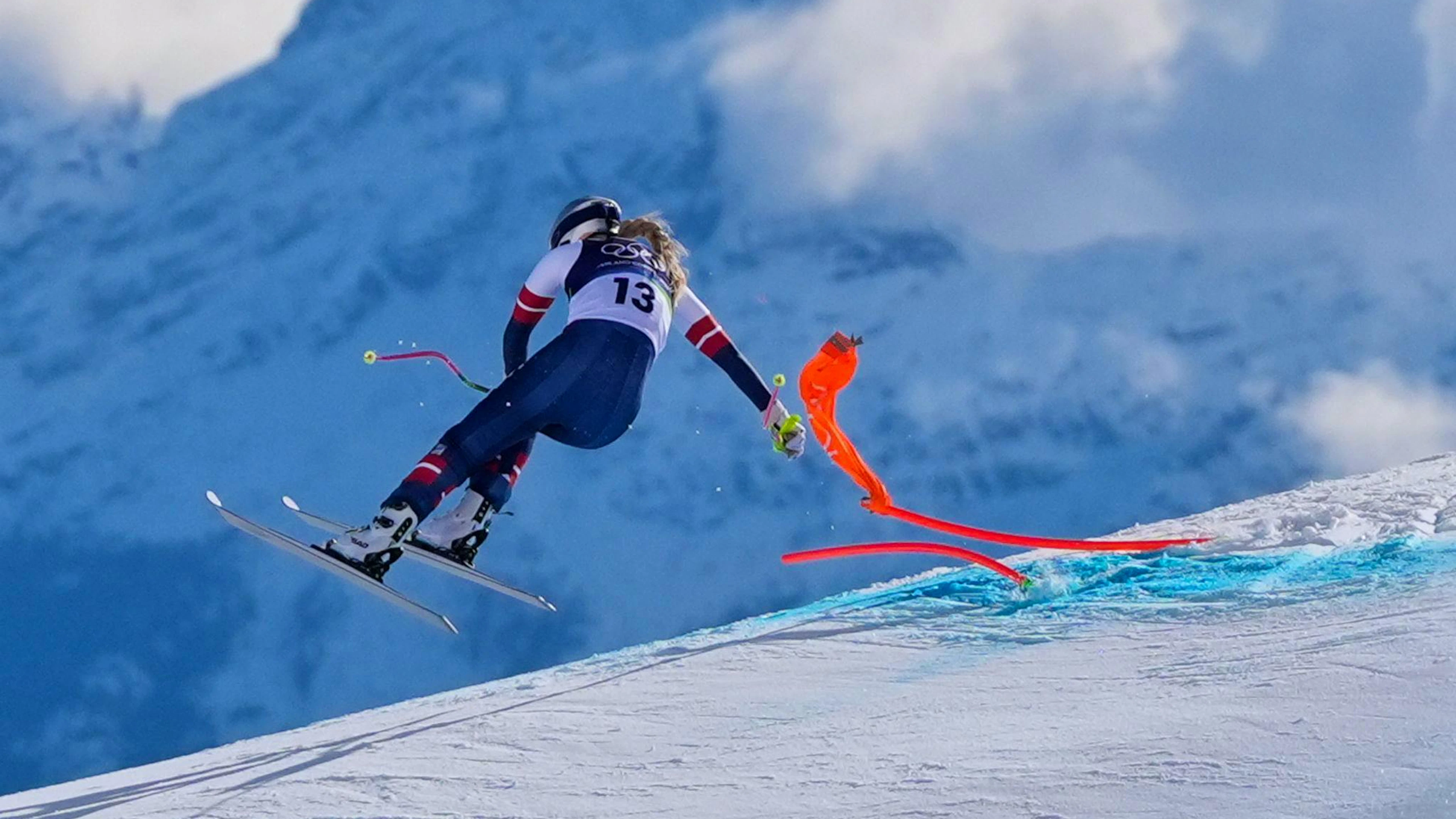Lindsey Vonn stürzte in der Olympia-Abfahrt im Februar schwer. (Archivbild)