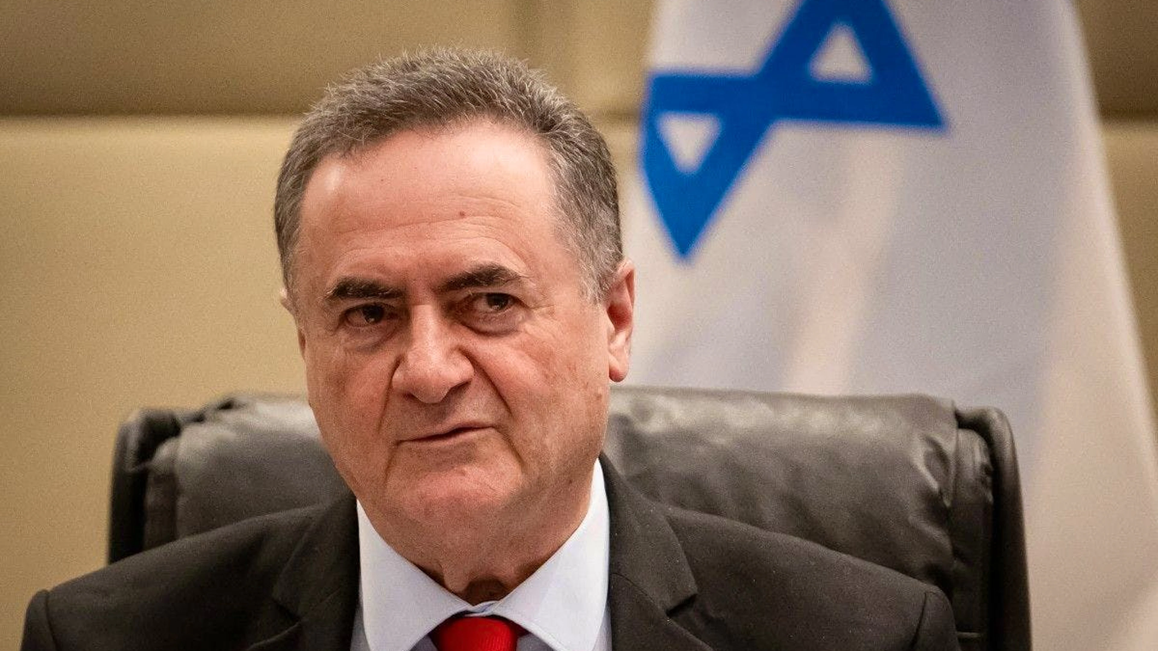 Israël Katz, ministre de la Défense (extrême droite), prône l'expulsion des Palestiniens de Gaza et l'annexion de la Cisjordanie (archives).