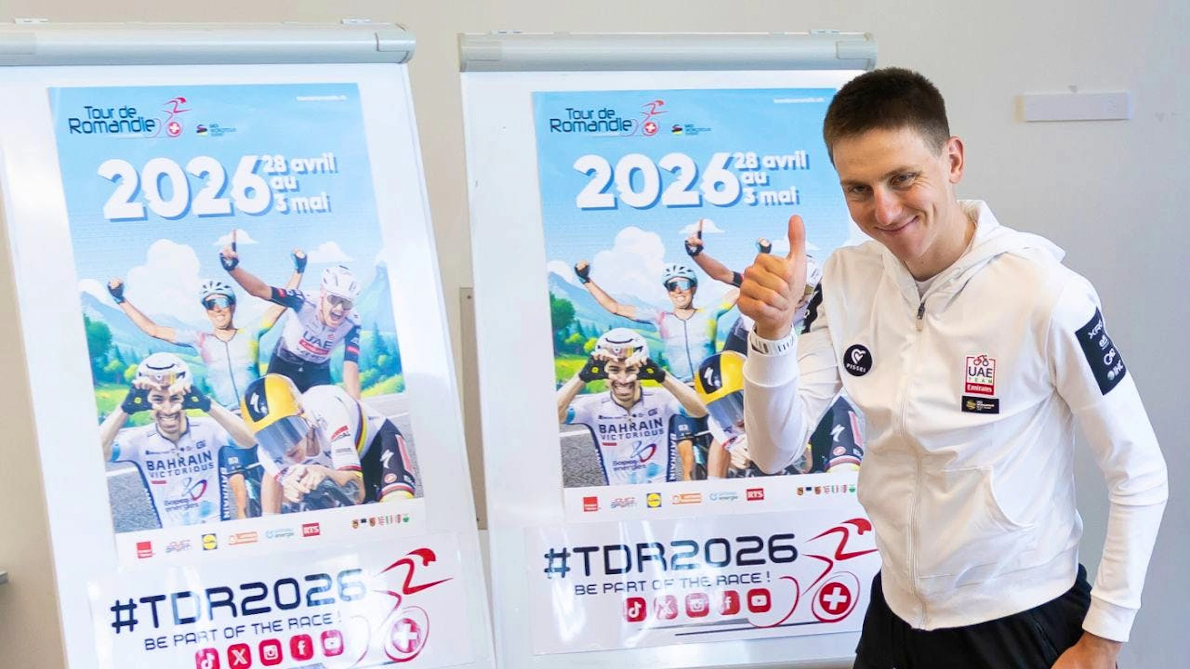Tadej Pogacar ist bereit für die Tour de Romandie 2026