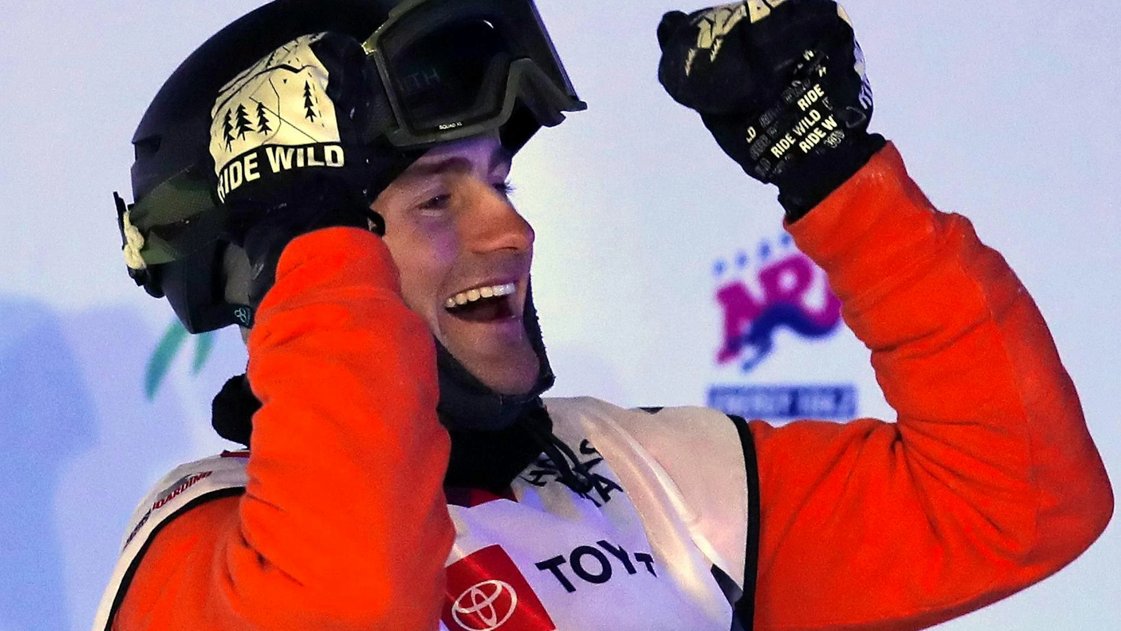 Souvenir de 2019 en Russie : Nicolas Huber célèbre sa place sur le podium (archives).