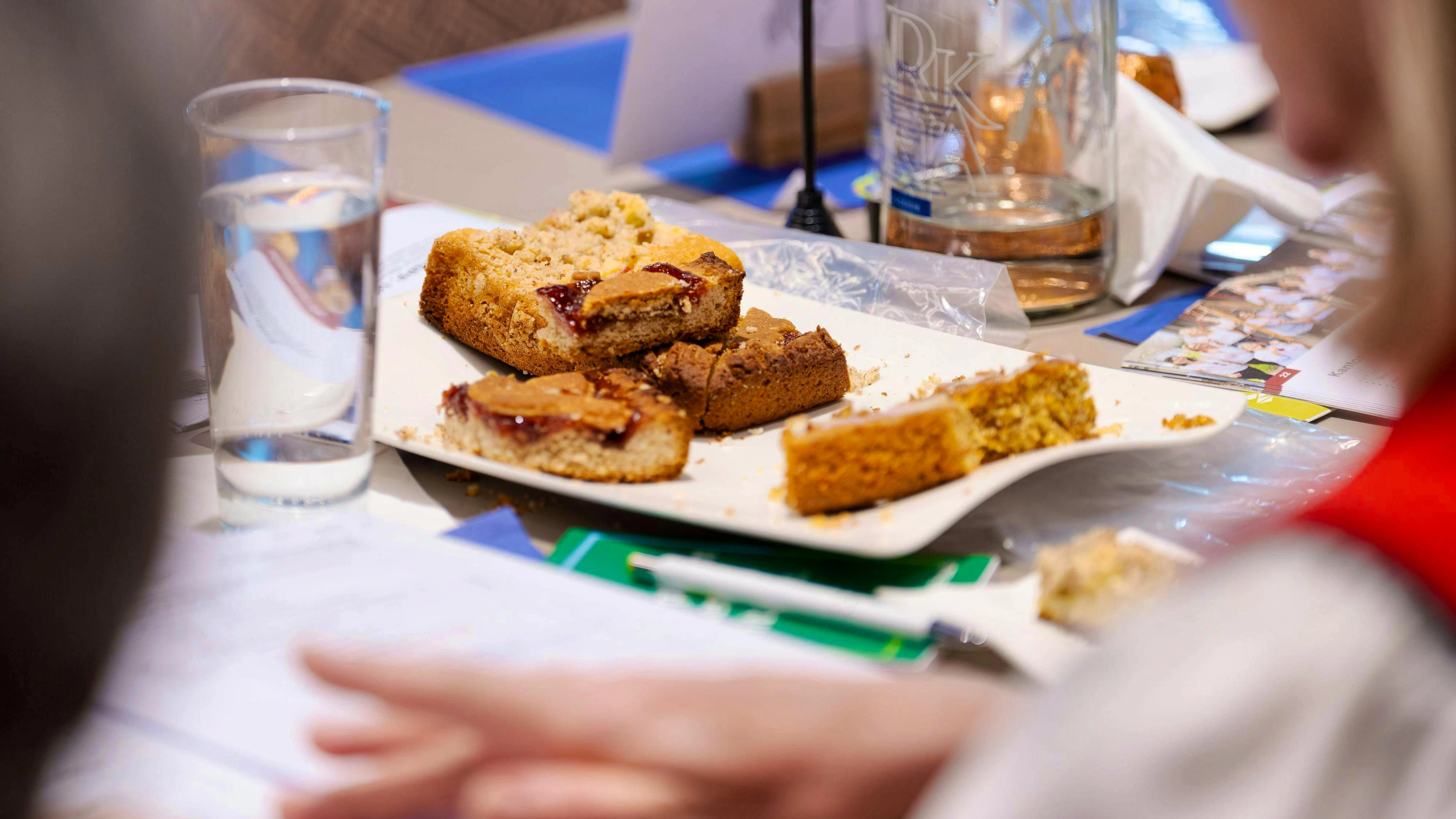 There was a lot of food for those present at the meeting.