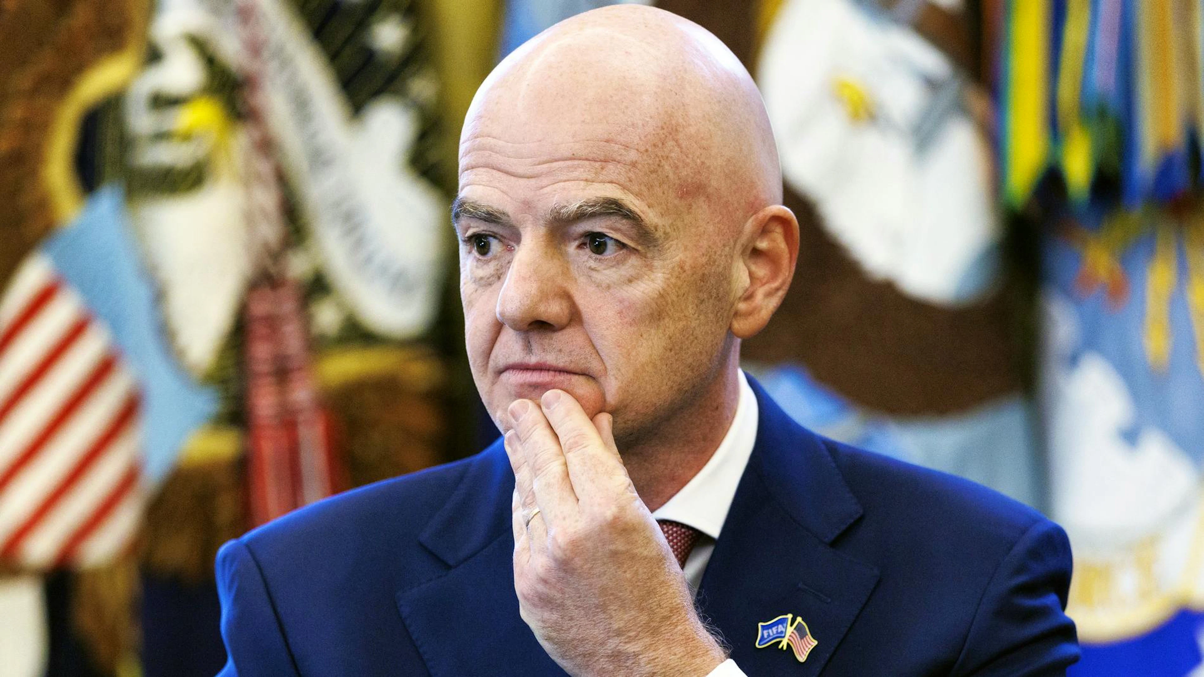 Les dirigeants de la Fédération iranienne de football ont annulé mercredi leur participation au congrès de la FIFA (ici le président Gianni Infantino) à Vancouver.