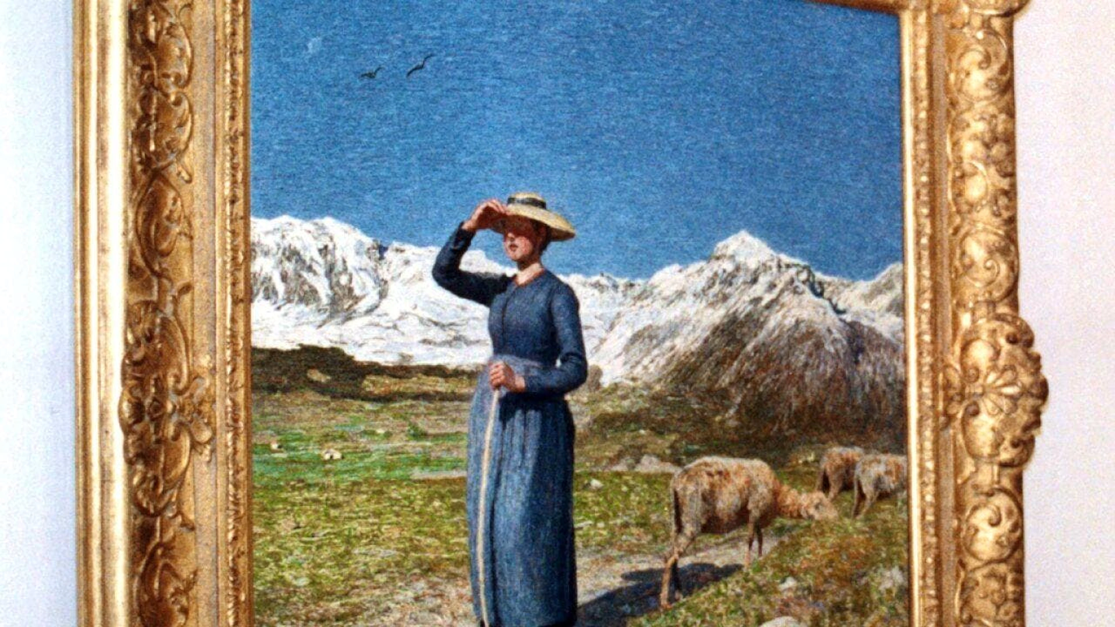 «Mezzogiorno sulle alpi», una delle opere più famose di Segantini.
