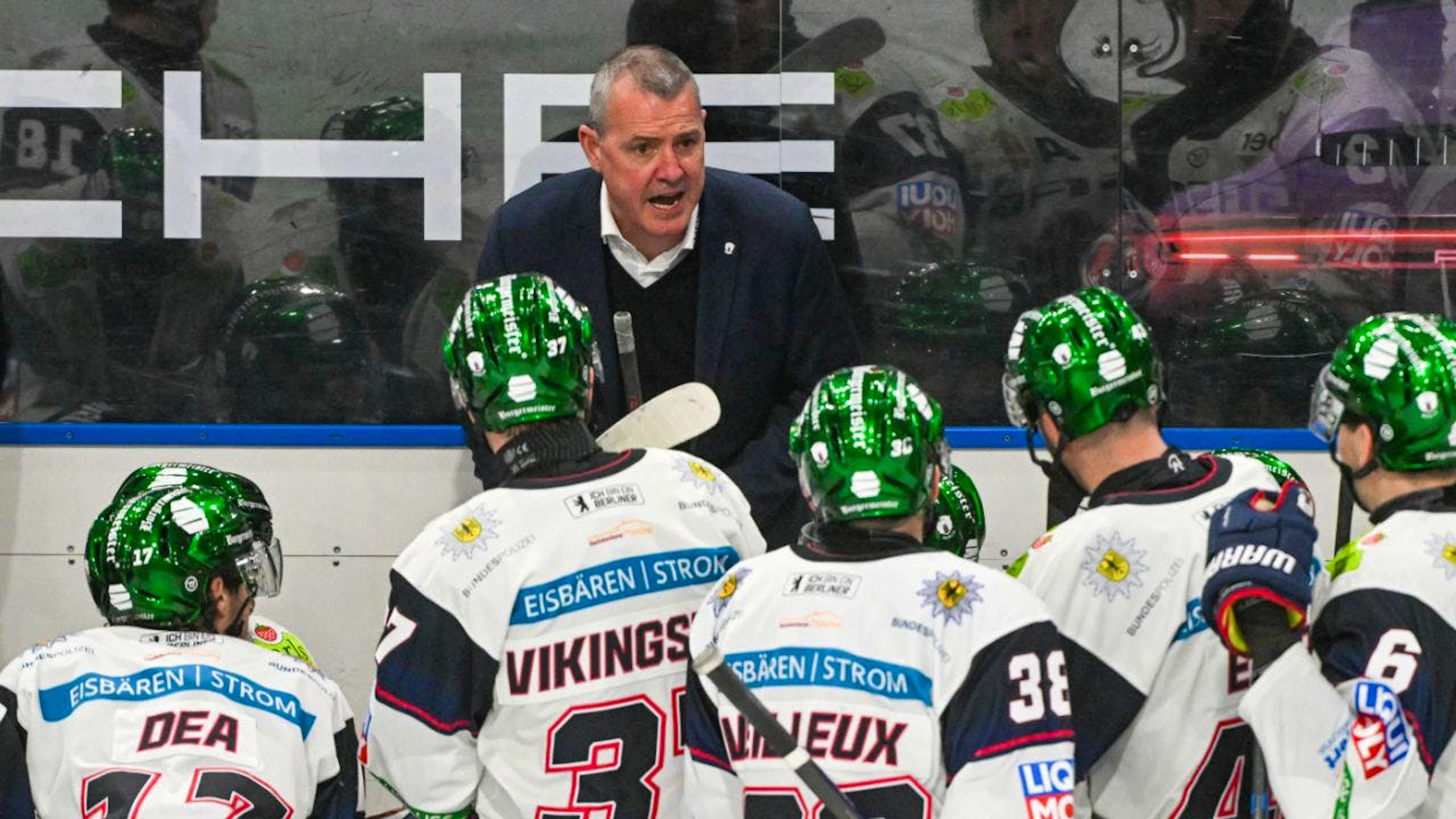 Trainer Serge Aubin fand die richtigen Worte: Die Eisbären Berlin stiegen nur als Sechster der Qualifikation in die Playoffs