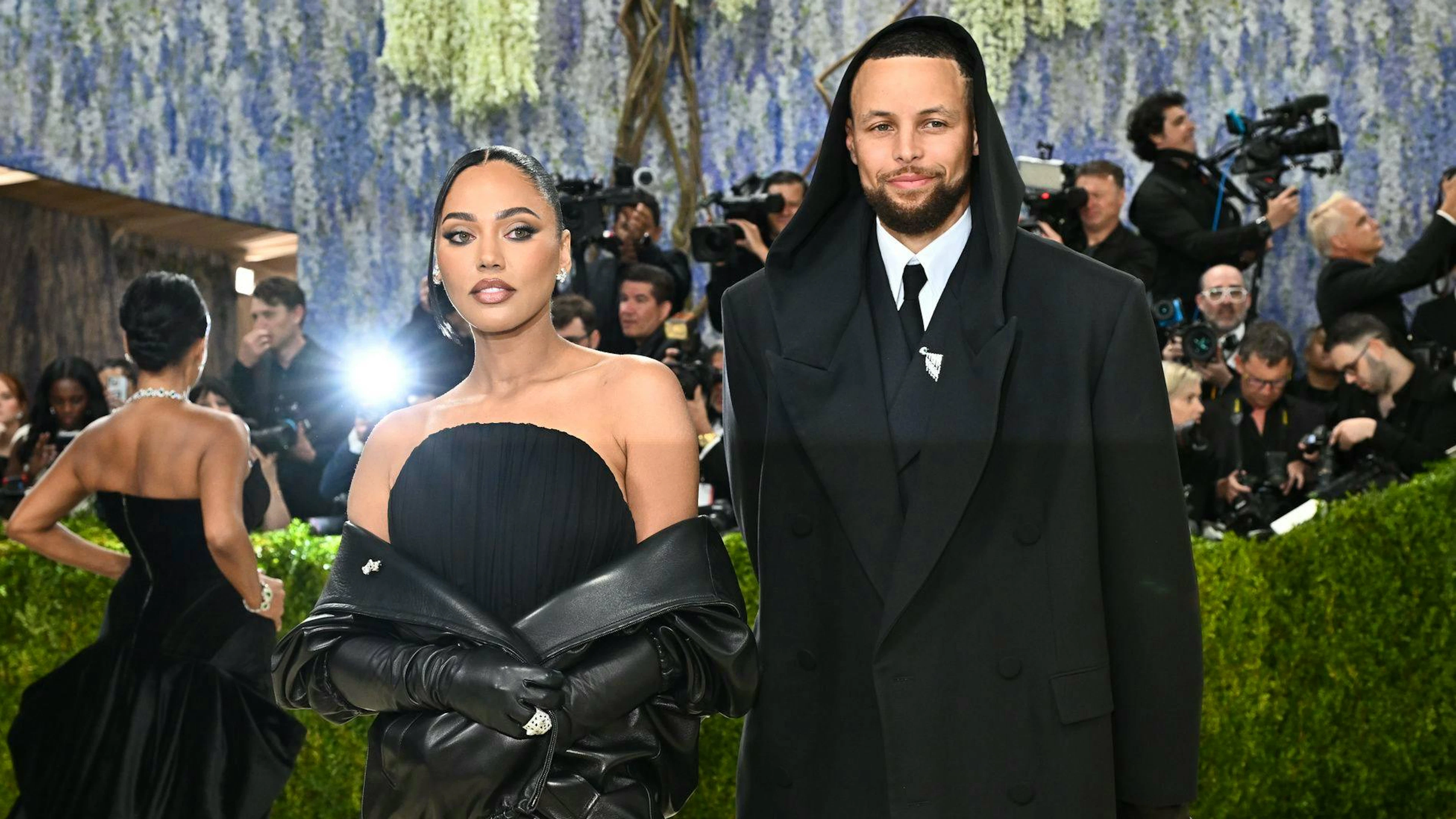 Le basketteur américain Stephen Curry et sa femme Ayesha.
