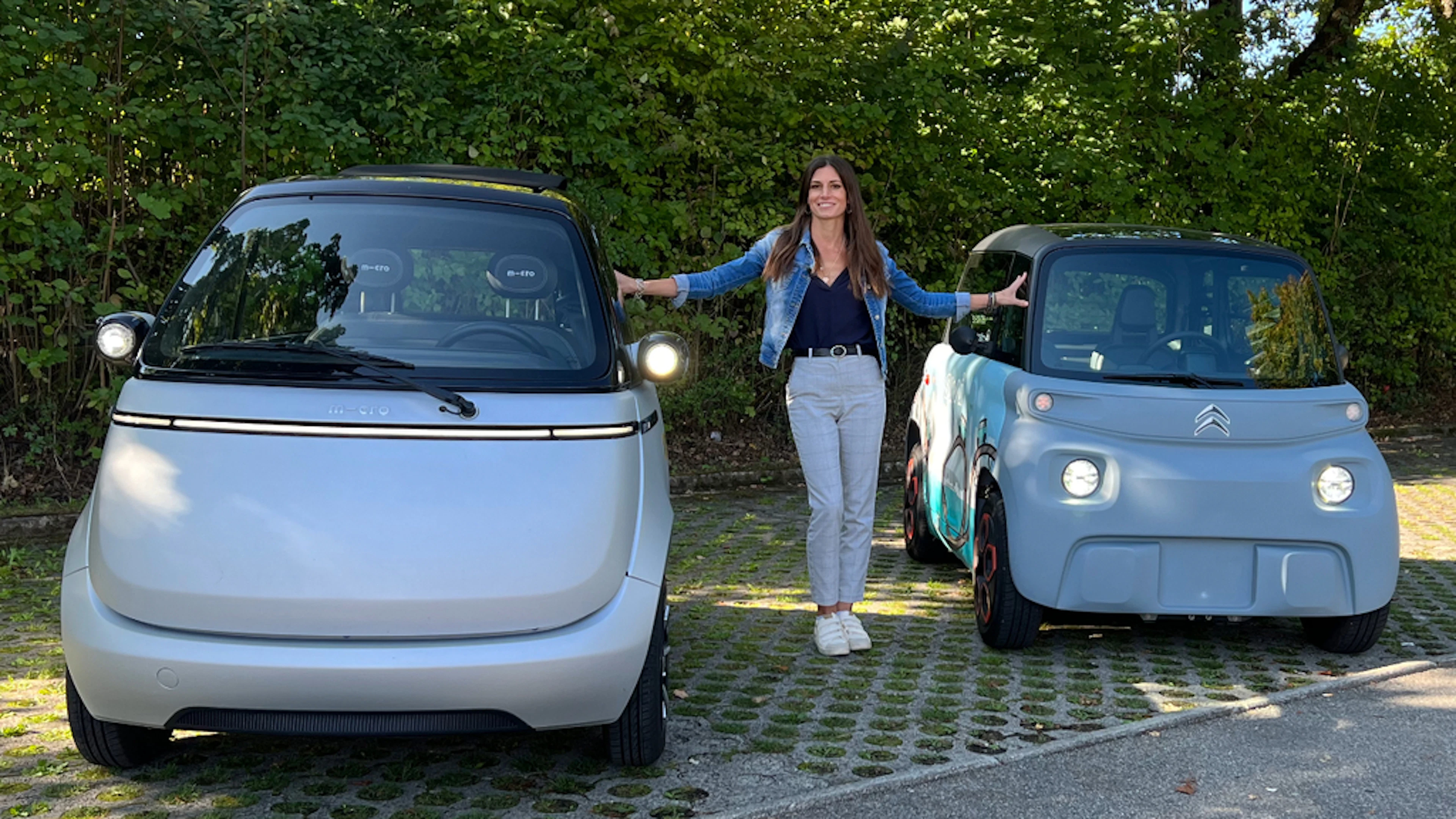 MICRO-E-CARS, der Citroen Ami und der Microlino im Test