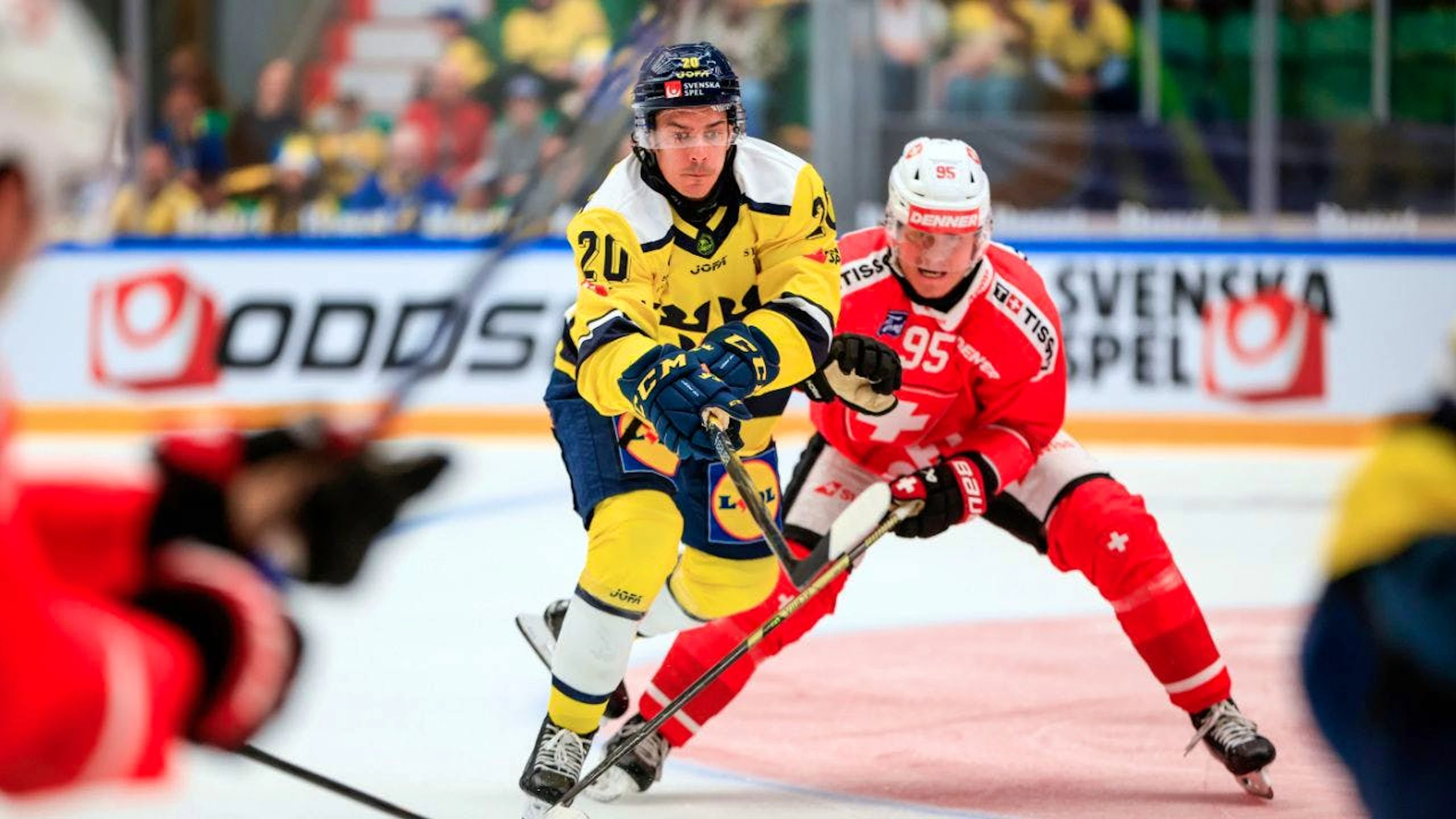 Die Schweden mit André Petersson behielten gegen die Schweizer mit Tyler Moy in Ängelholm die Oberhand