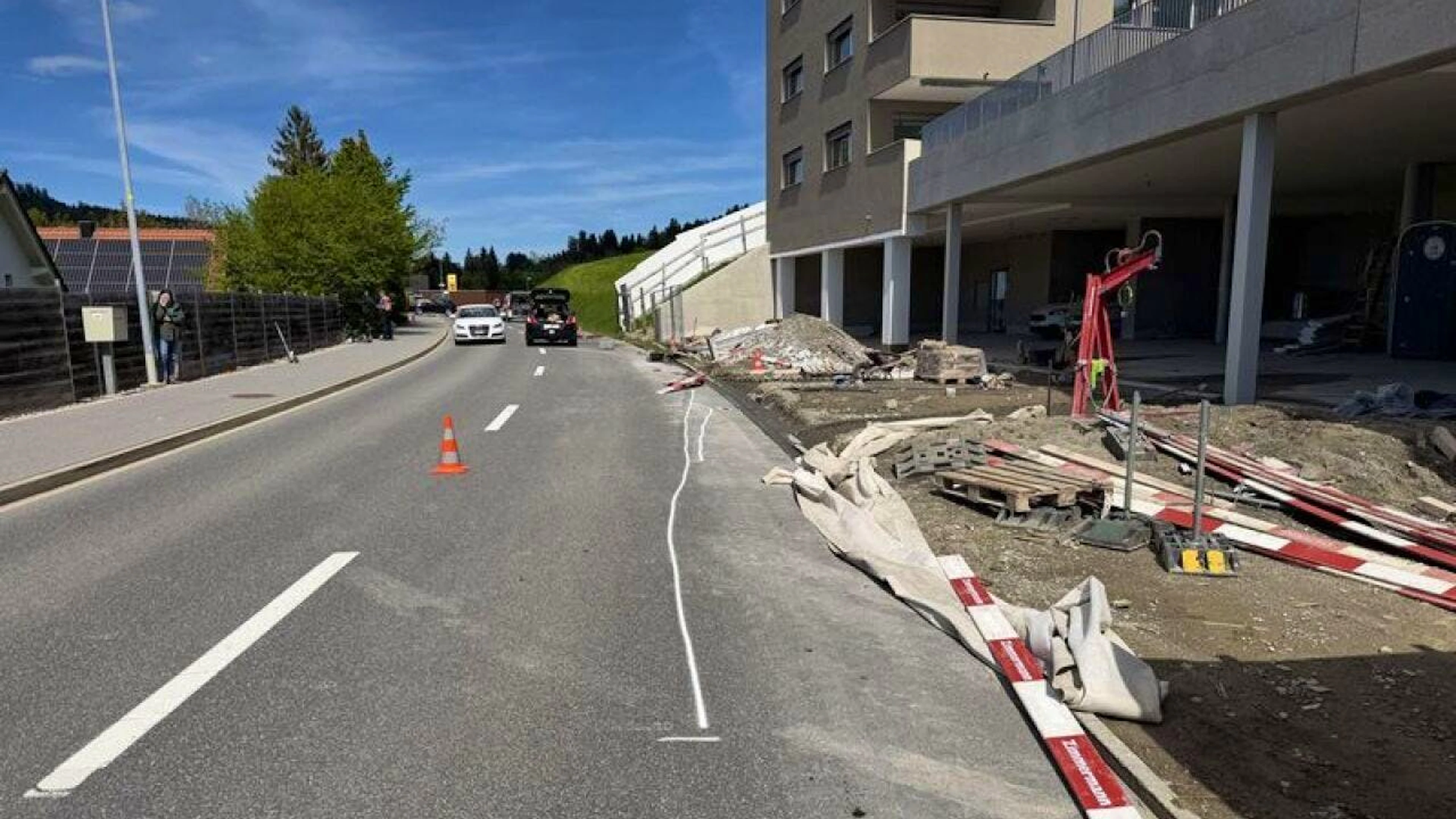 Il luogo dell'incidente.