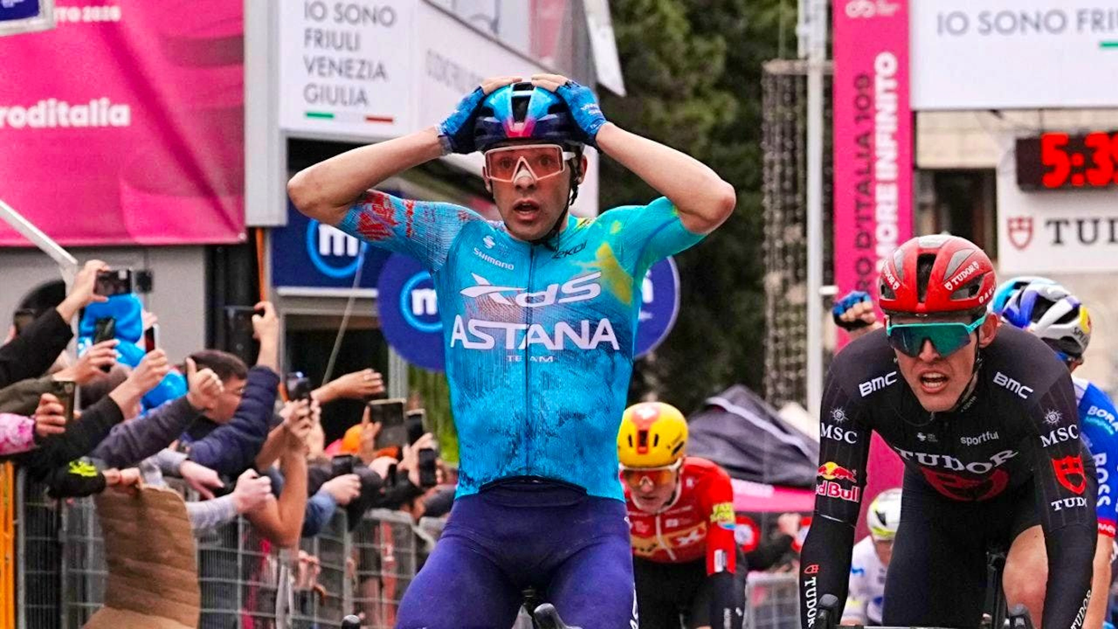 Guillermo Silva can hardly believe it himself after his sprint victory