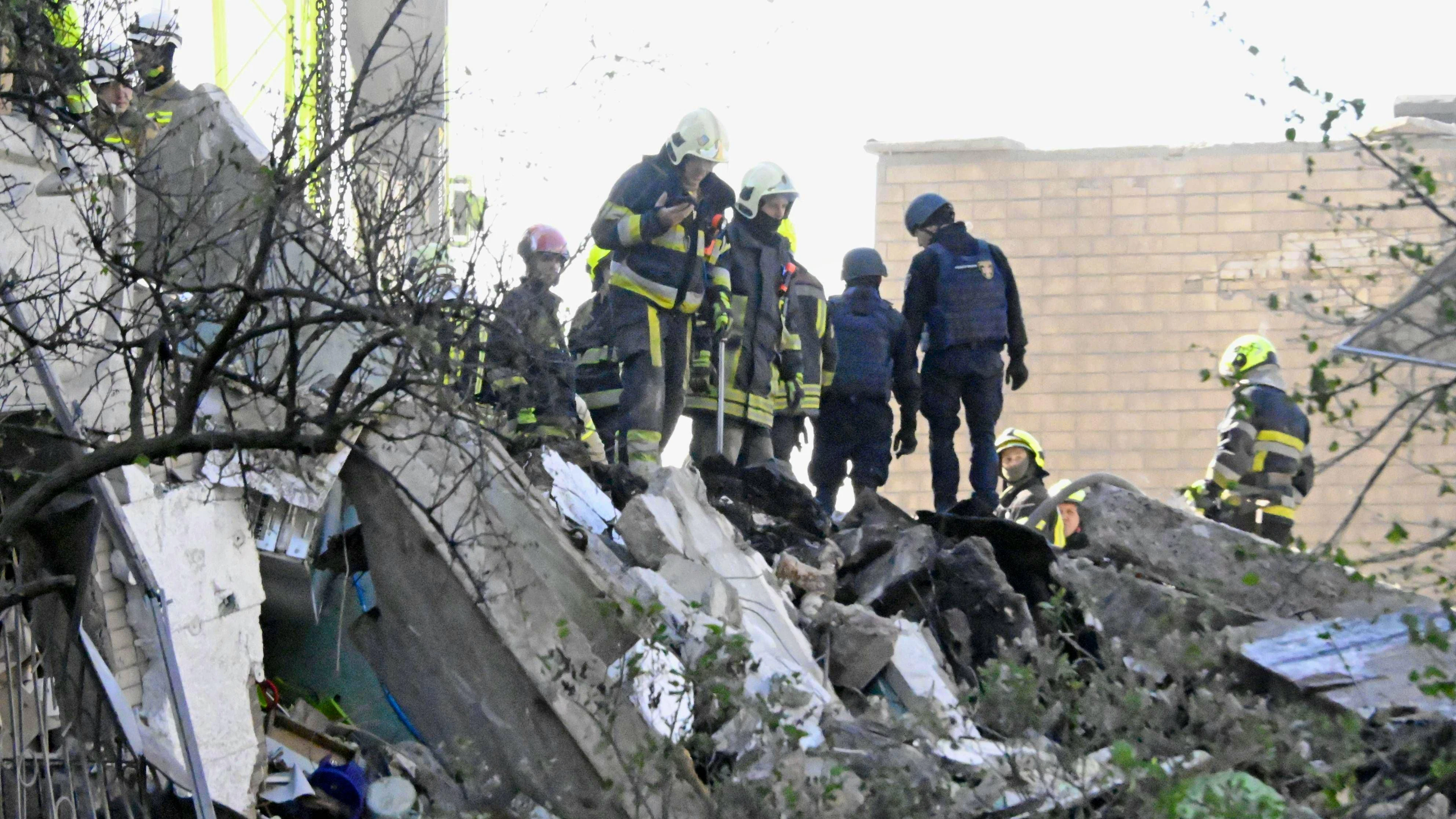Distruzione a Kiev.