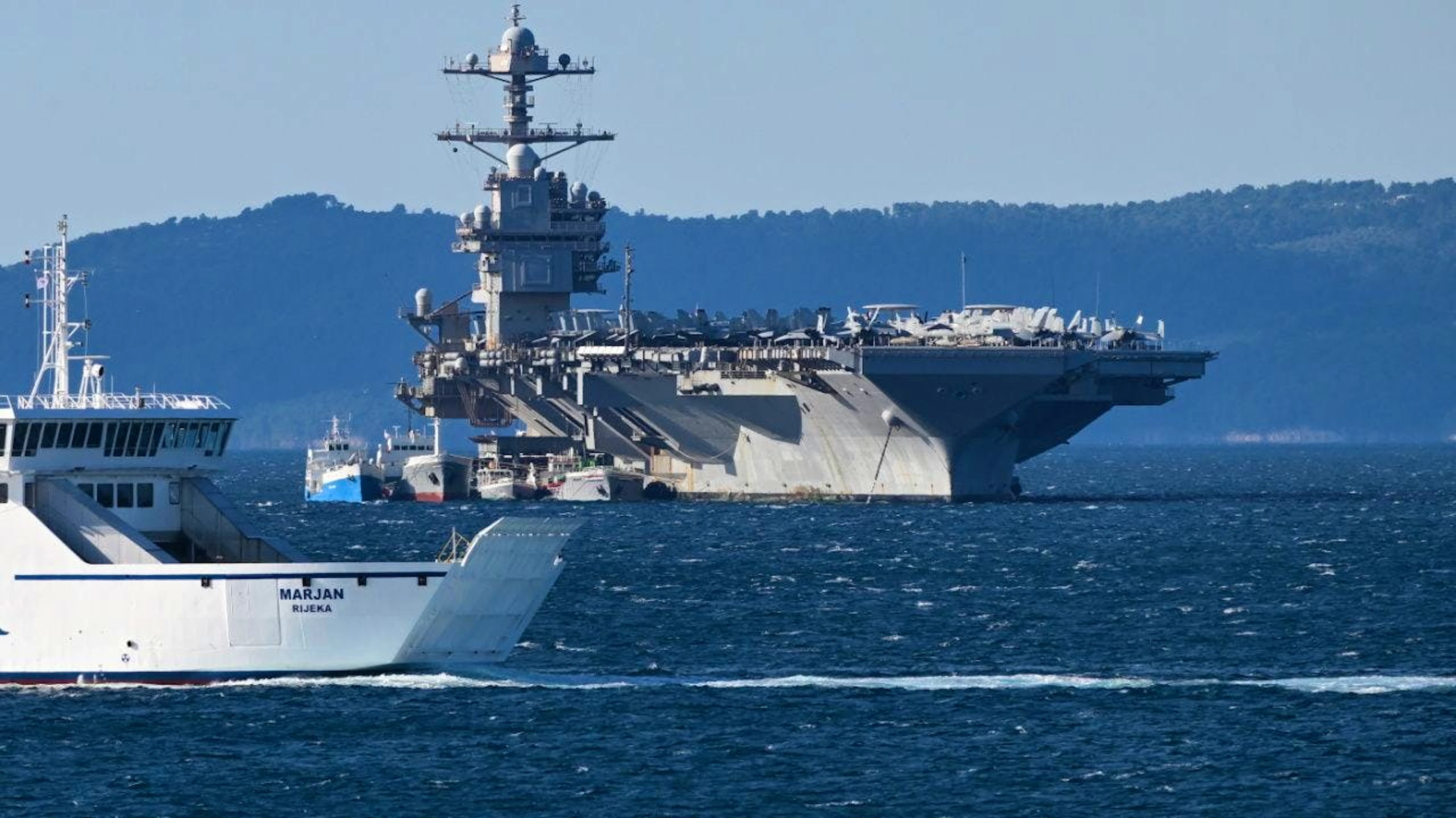 L'USS Gerald Ford a retrouvé son port d'attache à Norfolk, sur la côte est des Etats-Unis (archives).