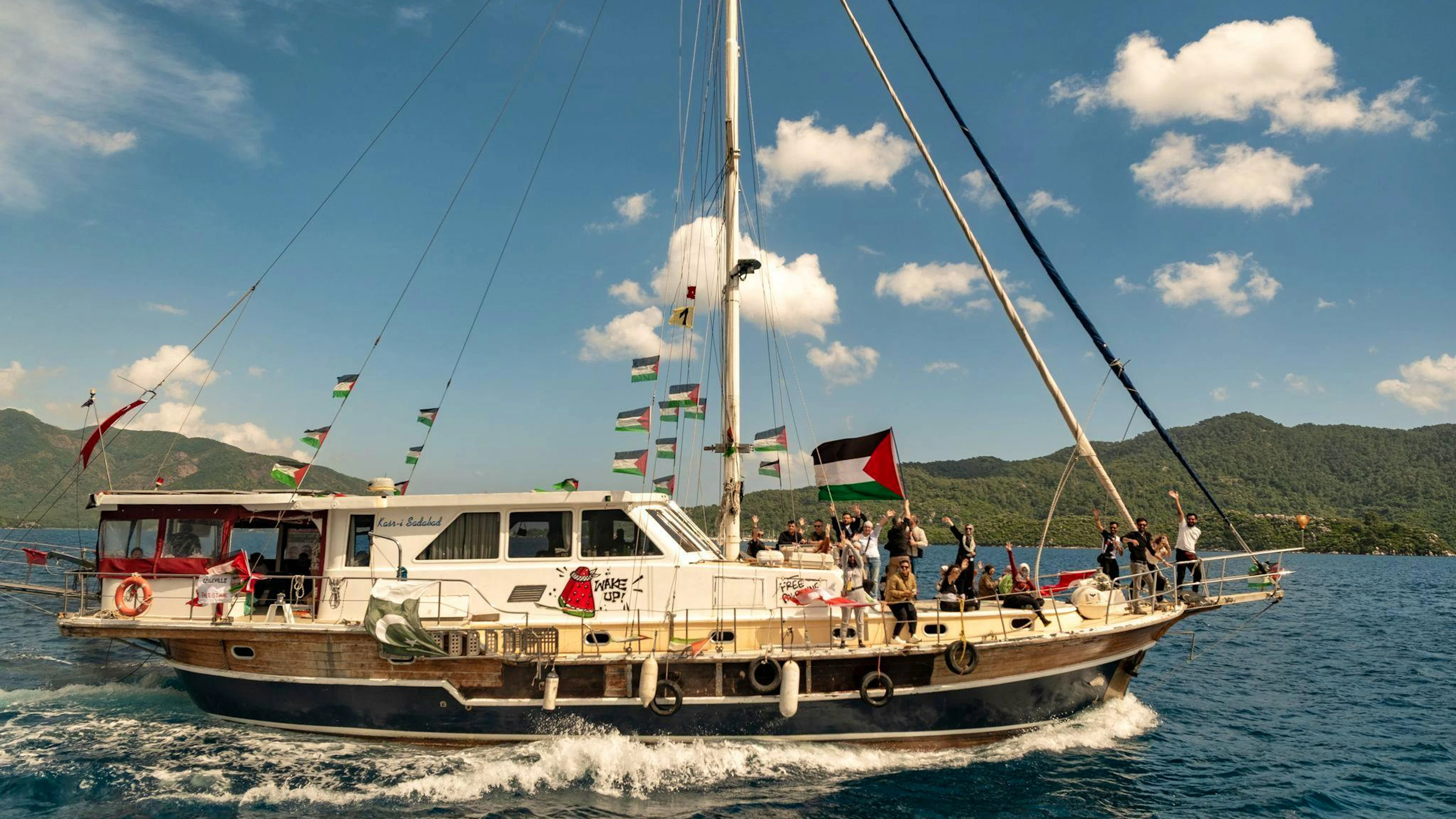 Gaza-Hilfsflotte beim Aufbruch aus der Türkei in Richtung Gaza. (Archivbild)