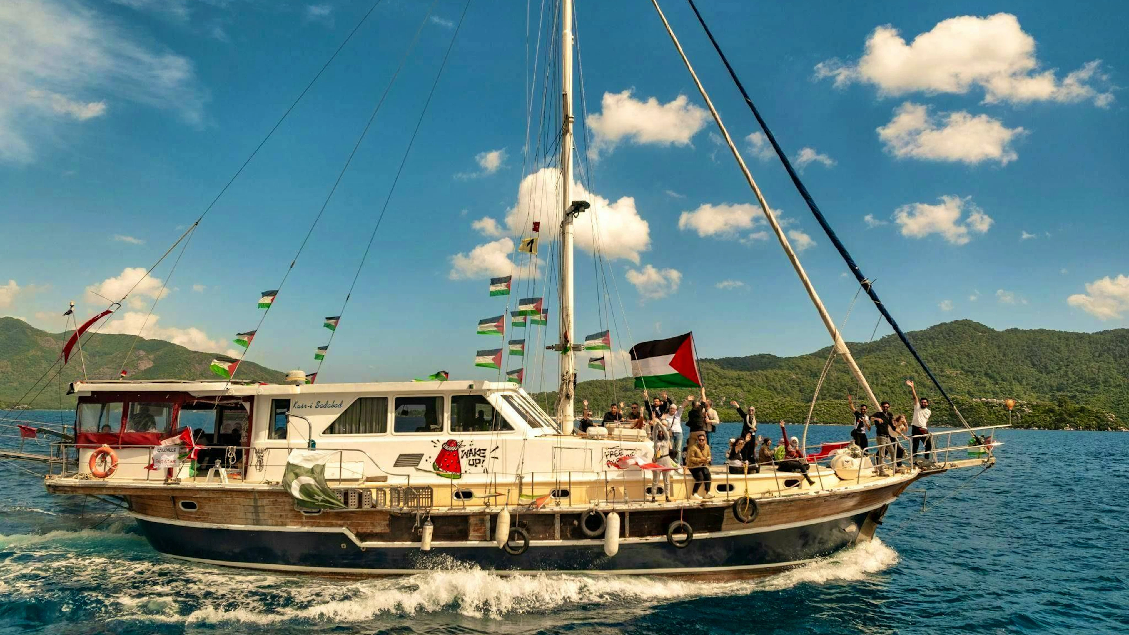 Gaza aid flotilla leaving Turkey for Gaza. (archive picture)