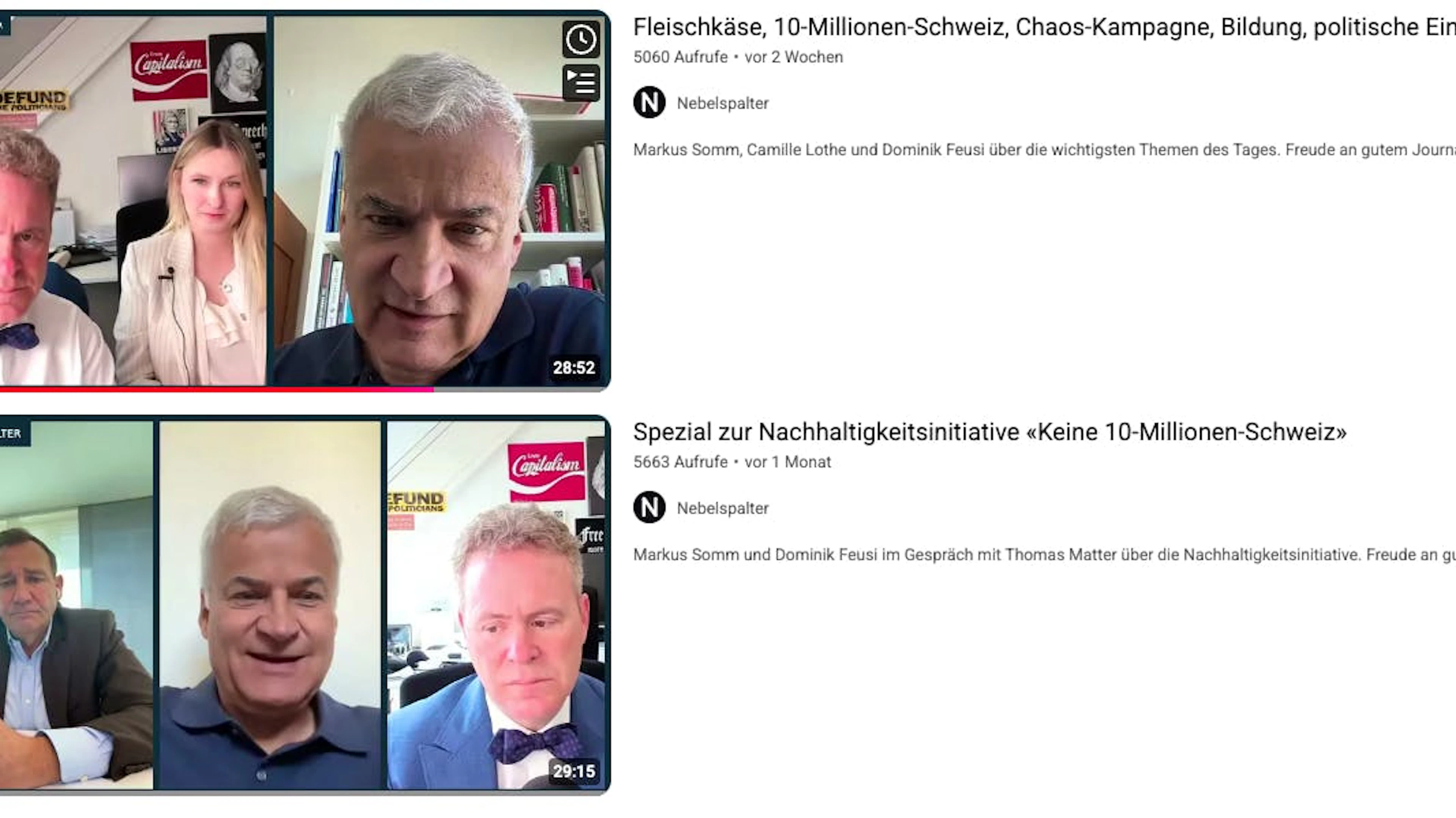 Der «Nebelspalter» berichtete mehrfach dezidiert positiv über die Initiative.
