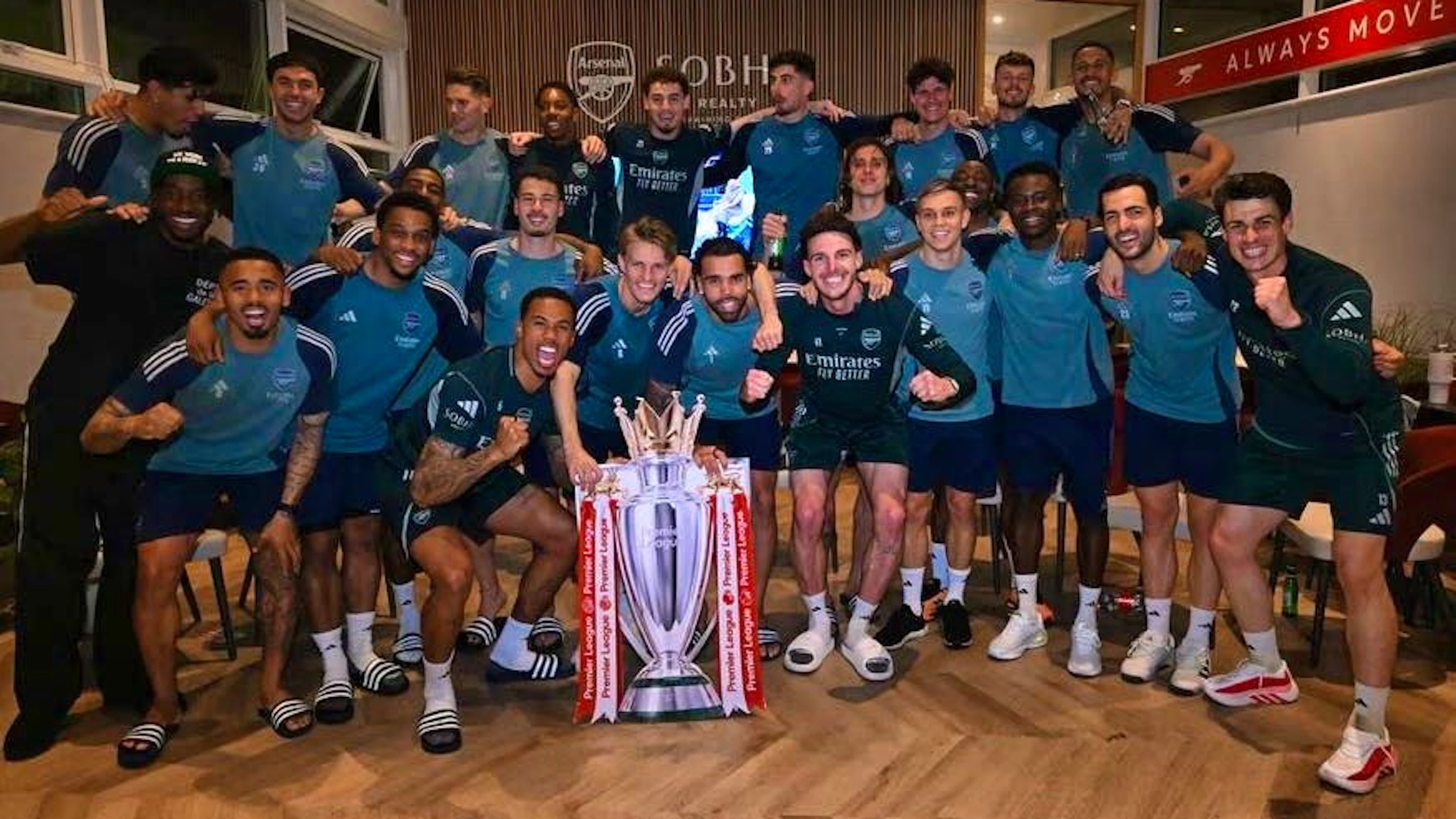 Great joy after the long-awaited championship title.