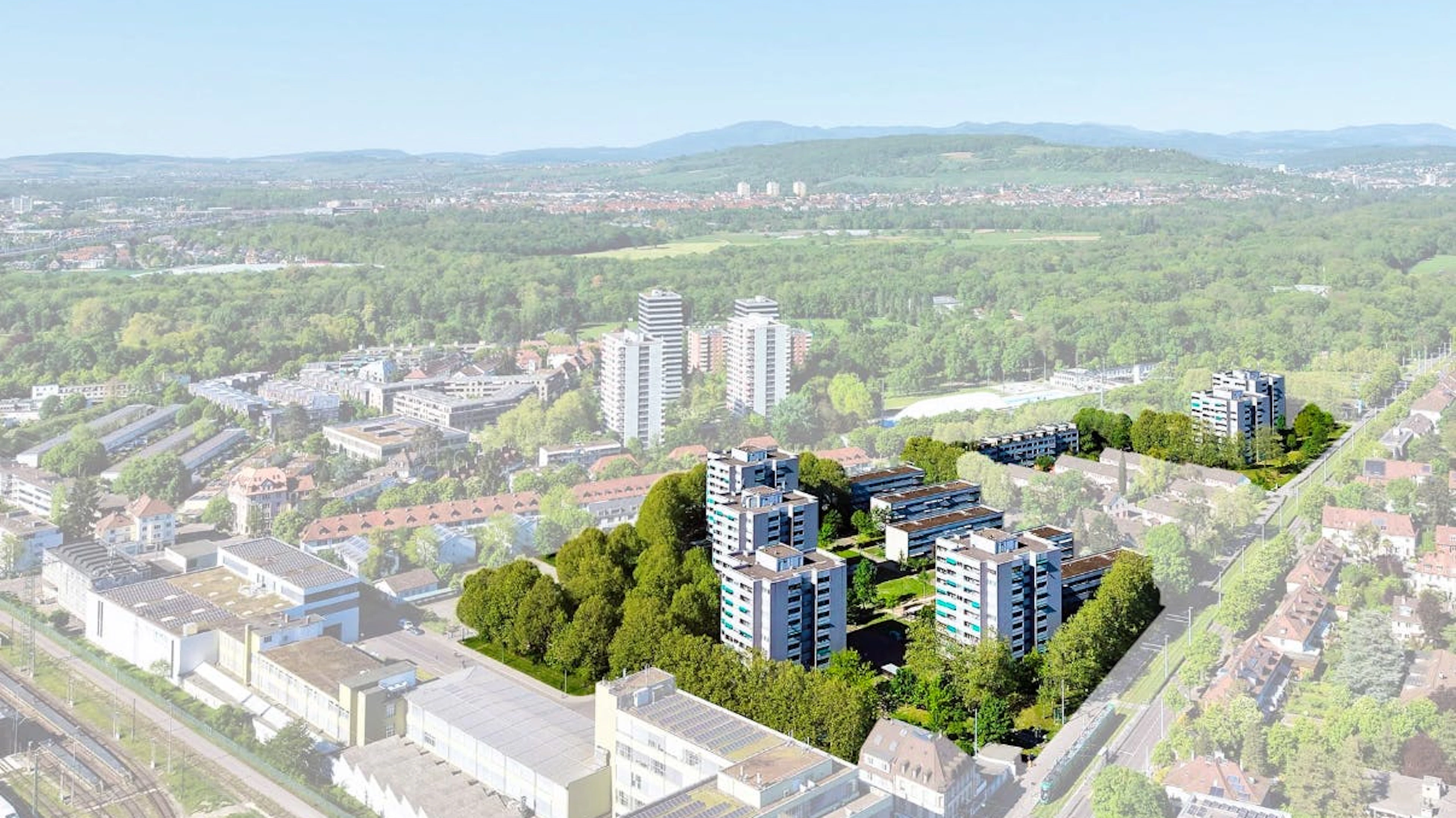 Hier etwas ausserhalb von Basel, sollen neue, günstige Wohnungen entstehen.
