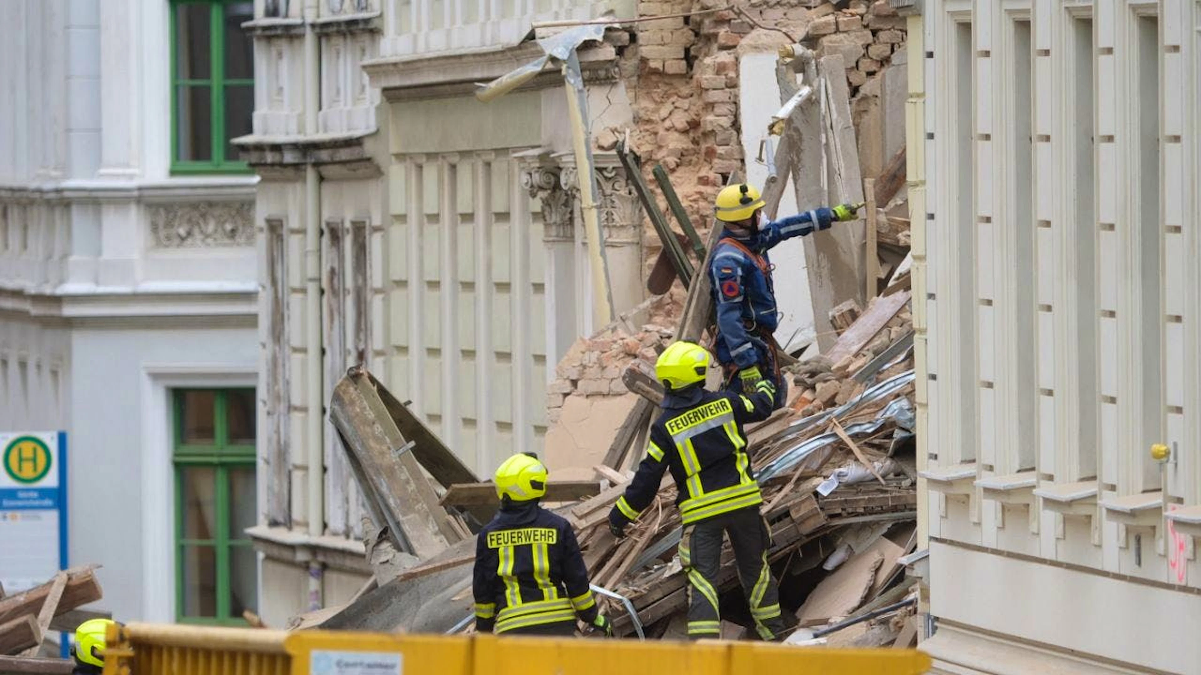 L'edificio residenziale crollato lunedì a Görlitz, in Germania. (Foto archivio)