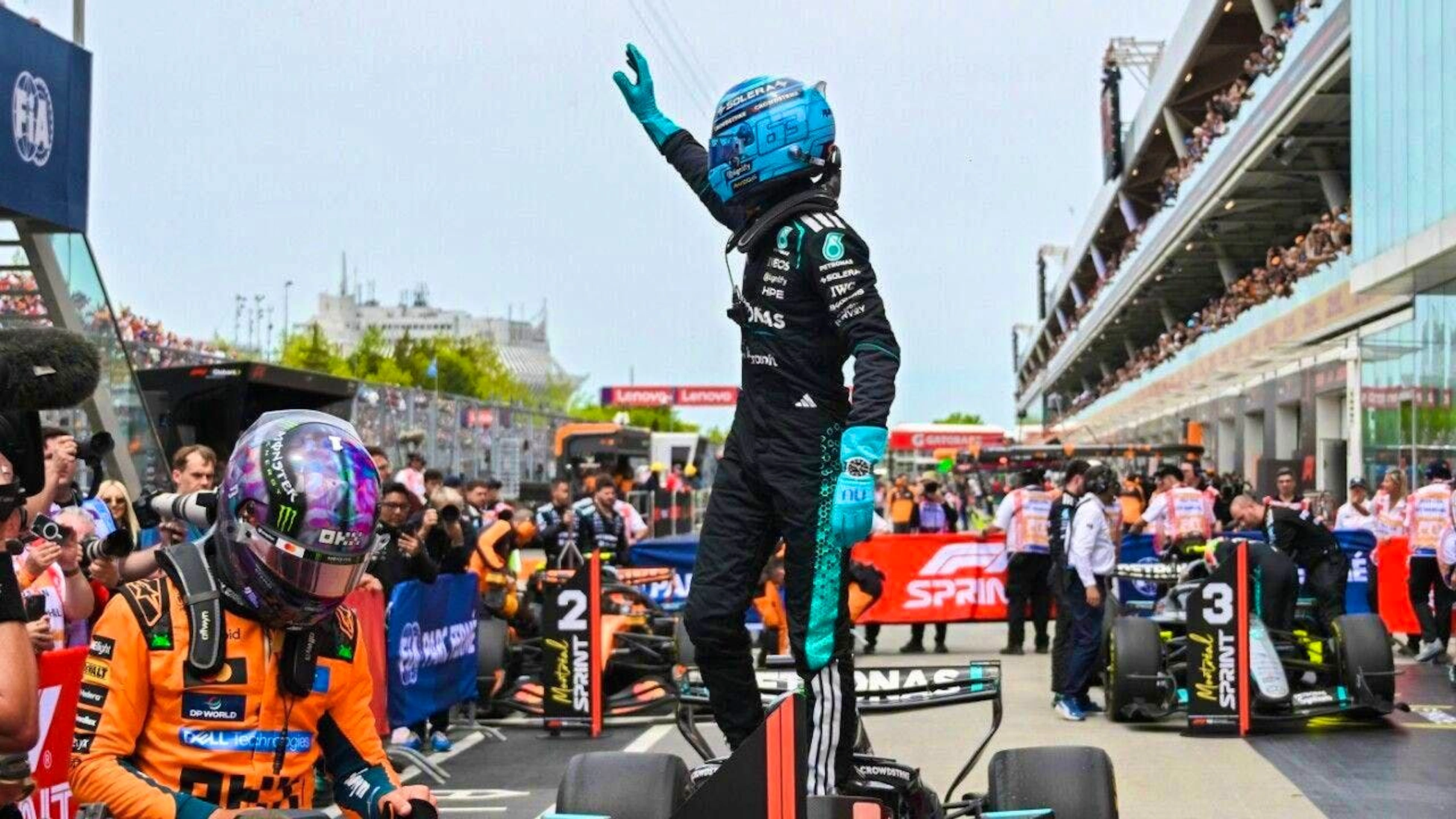 George Russell is delighted with his sprint victory in Montreal