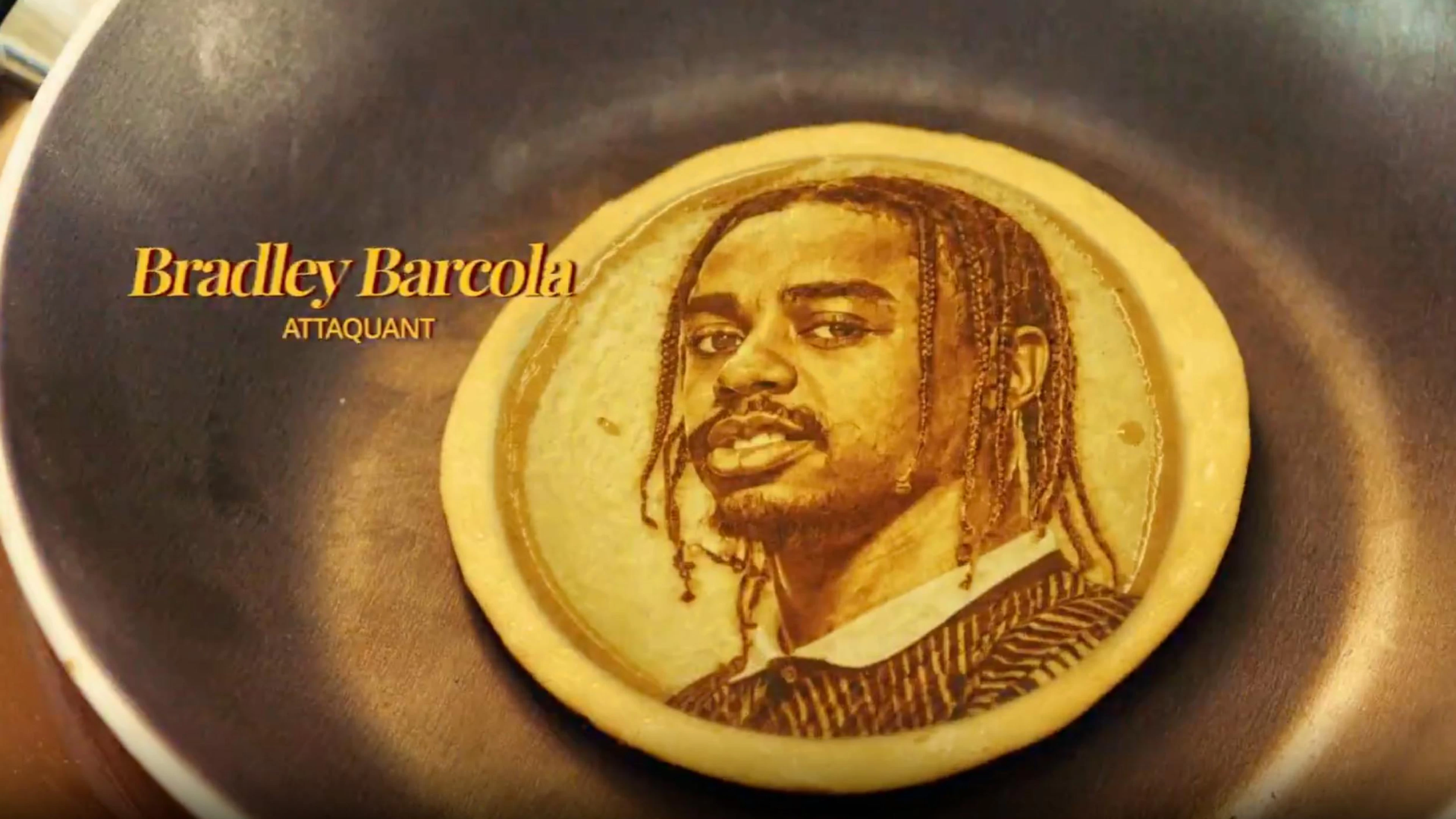 Bradley Barcola als Pancake.