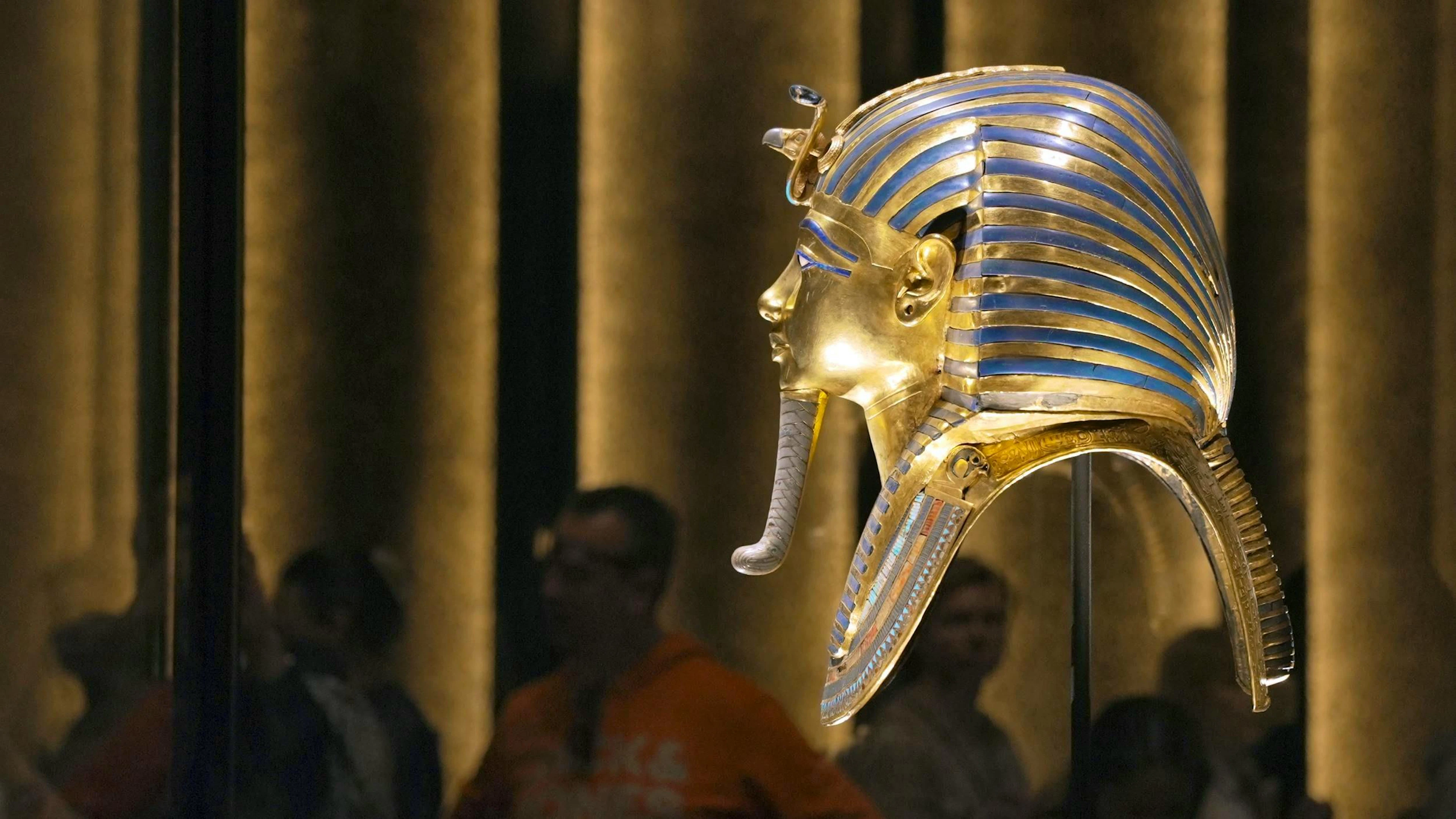 Tutankhamun's gold mask is the most famous archaeological find from ancient Egypt. It weighs over 10 kilograms and consists of two layers of high-carat gold.