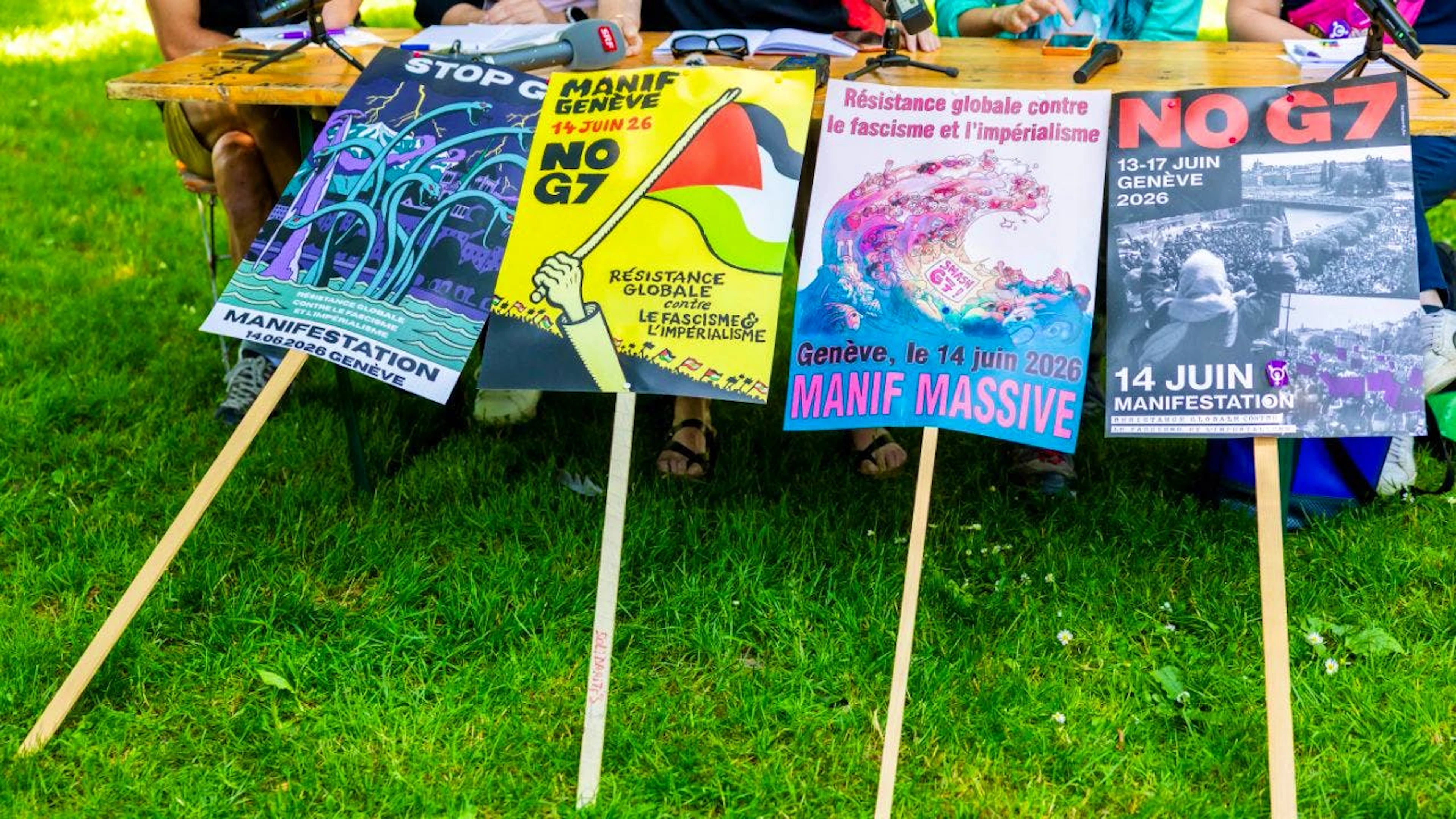 A Genève, la coalition No G7 saisit la justice. En cause: le refus du gouvernement d'autoriser une manifestation sur le pourtour de la rade le 14 juin.