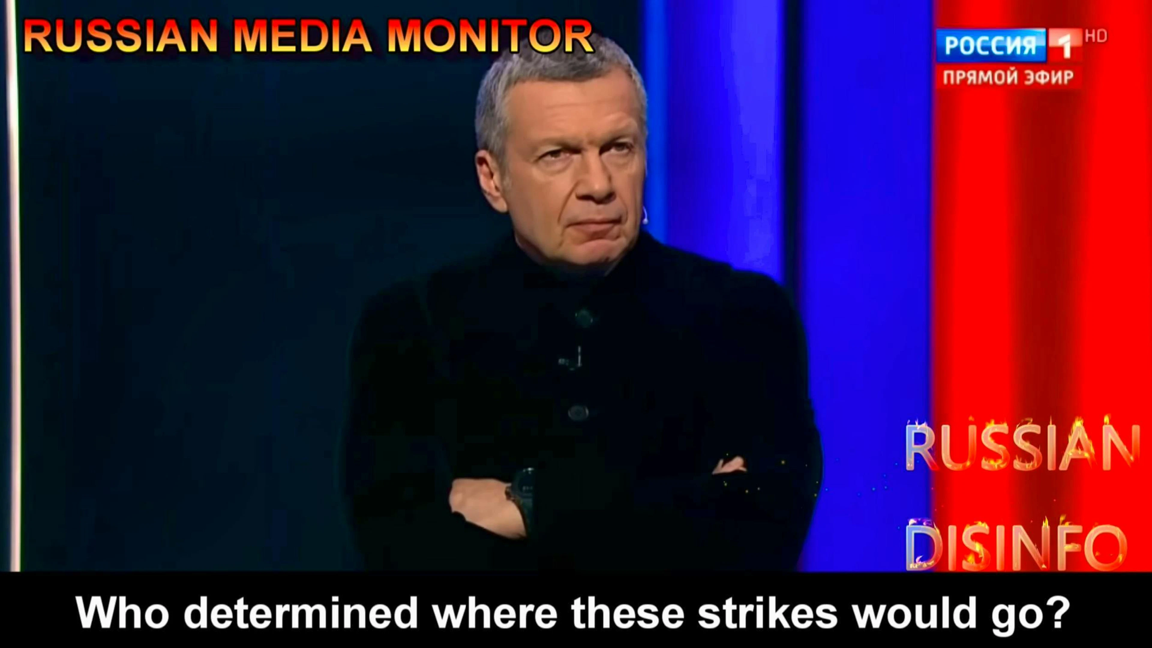 Crossed arms? Typical stance: Vladimir Solovyov.