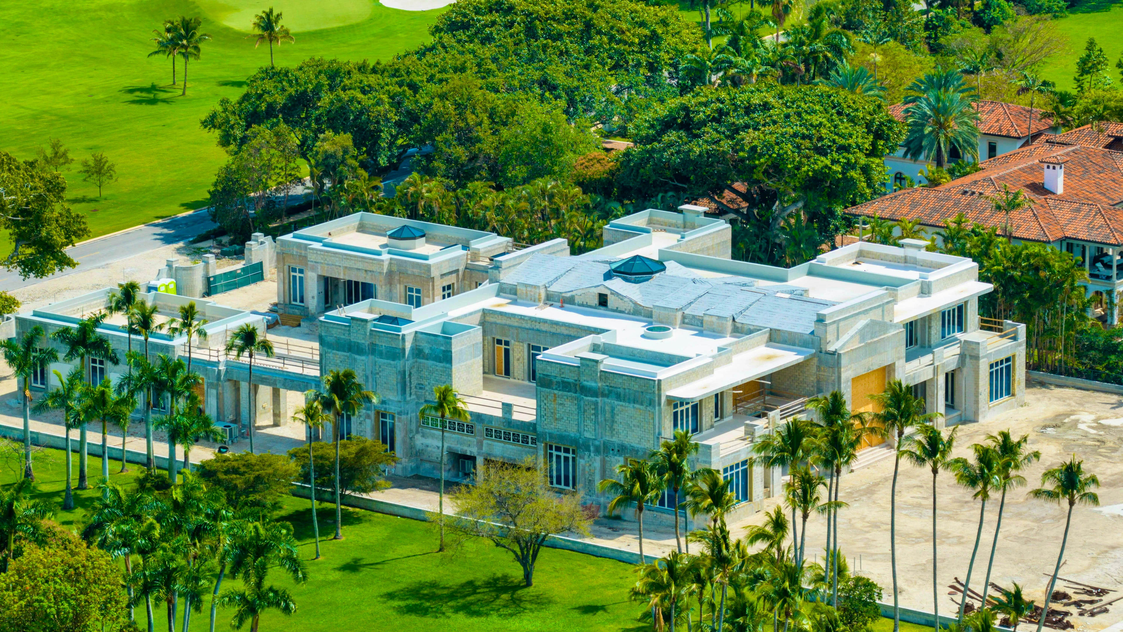 Foto aerea della villa di Mark Zuckerberg in costruzione su Indian Creek