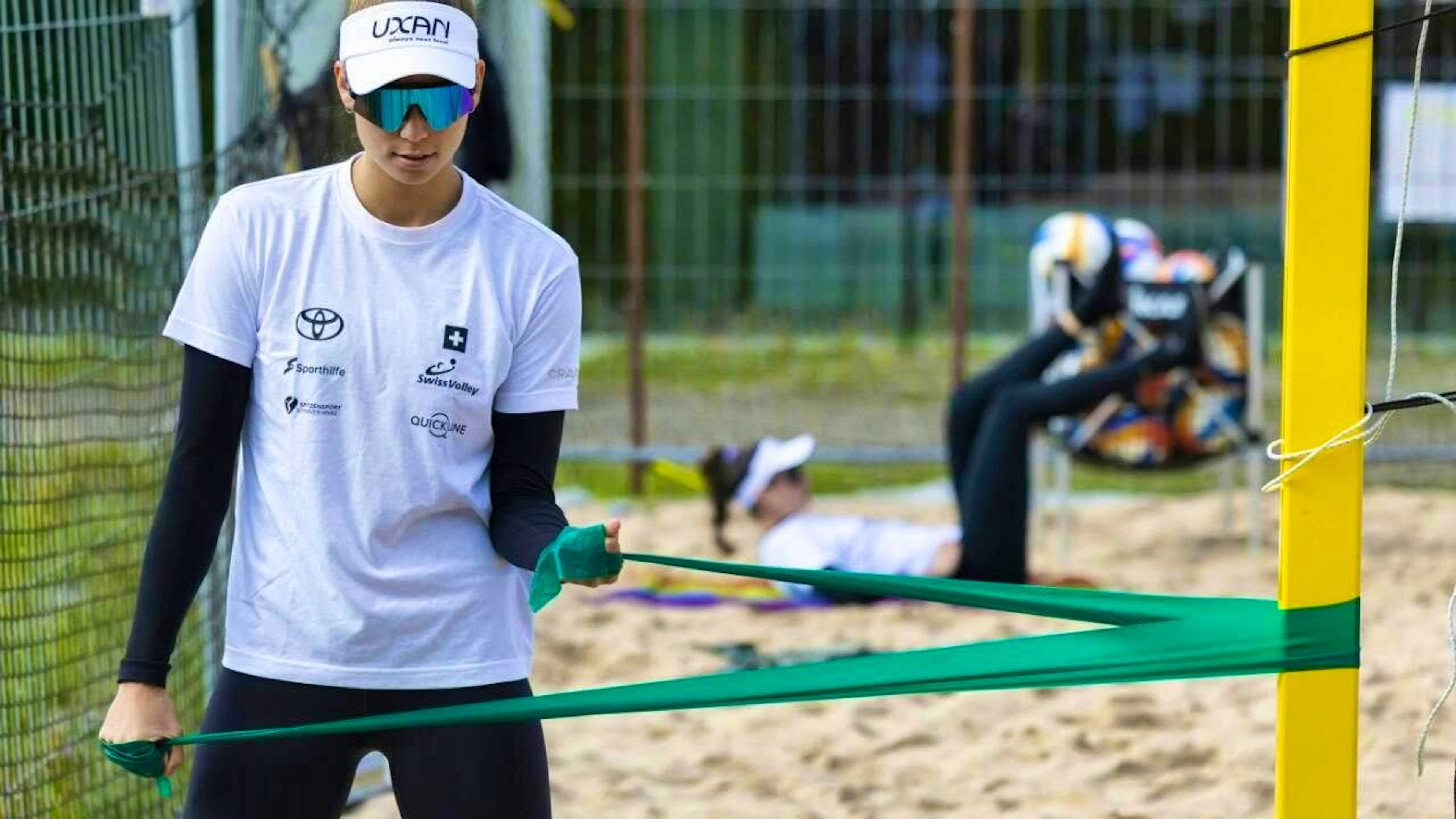 Leona Kernen (front) and Joana Mäder started the season with convincing performances at the Elite16 tournaments in Brazil