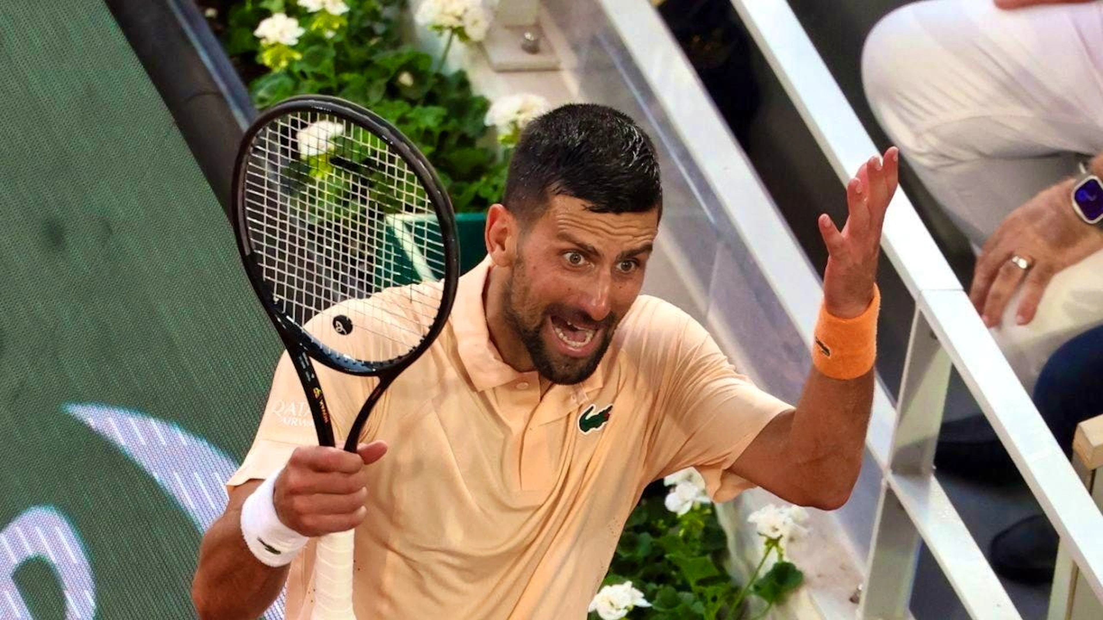 Not happy with his game: Novak Djokovic in Paris