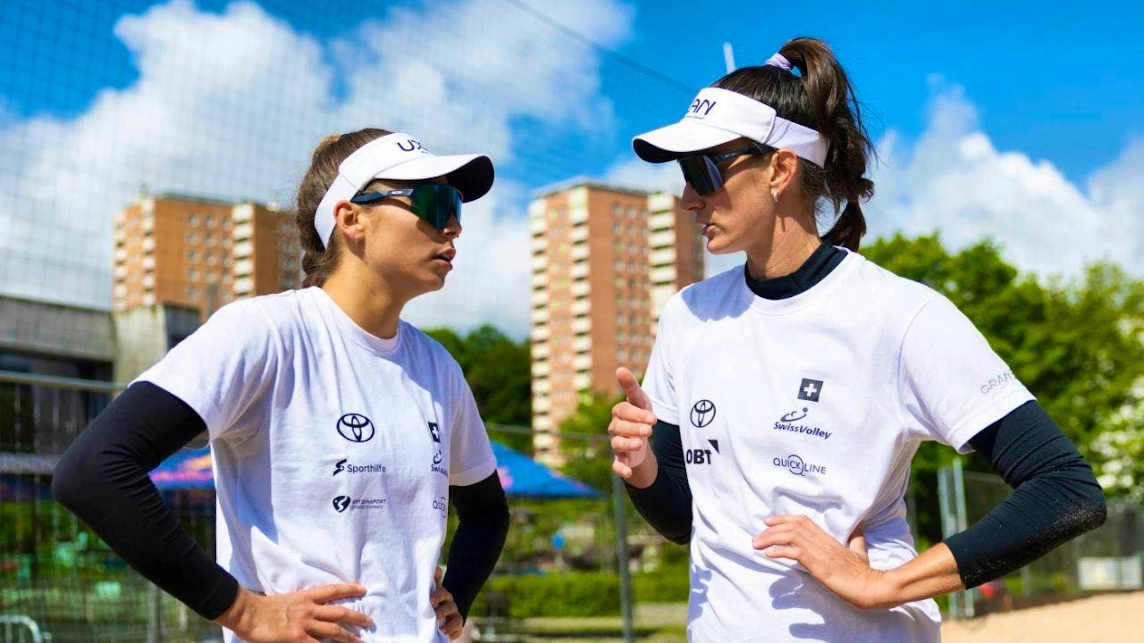Leona Kernen (left) and Joana Mäder have only been playing together since this season