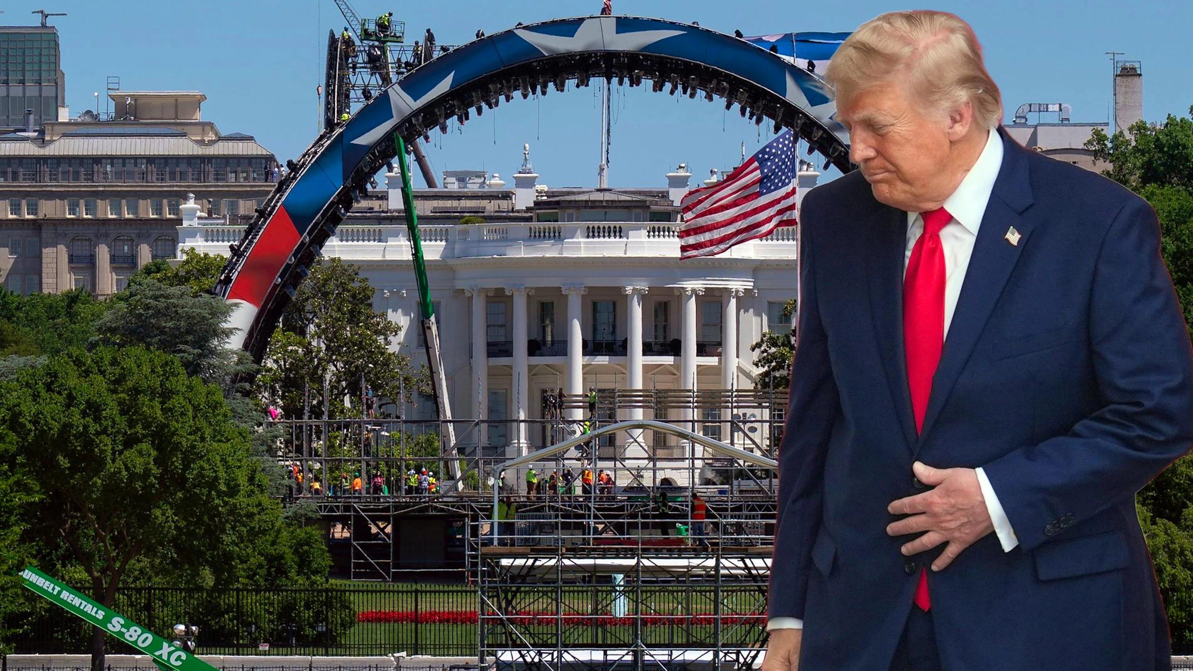 Donald Trump veranstaltet vor dem Weissen Haus einen riesigen UFC-Event.