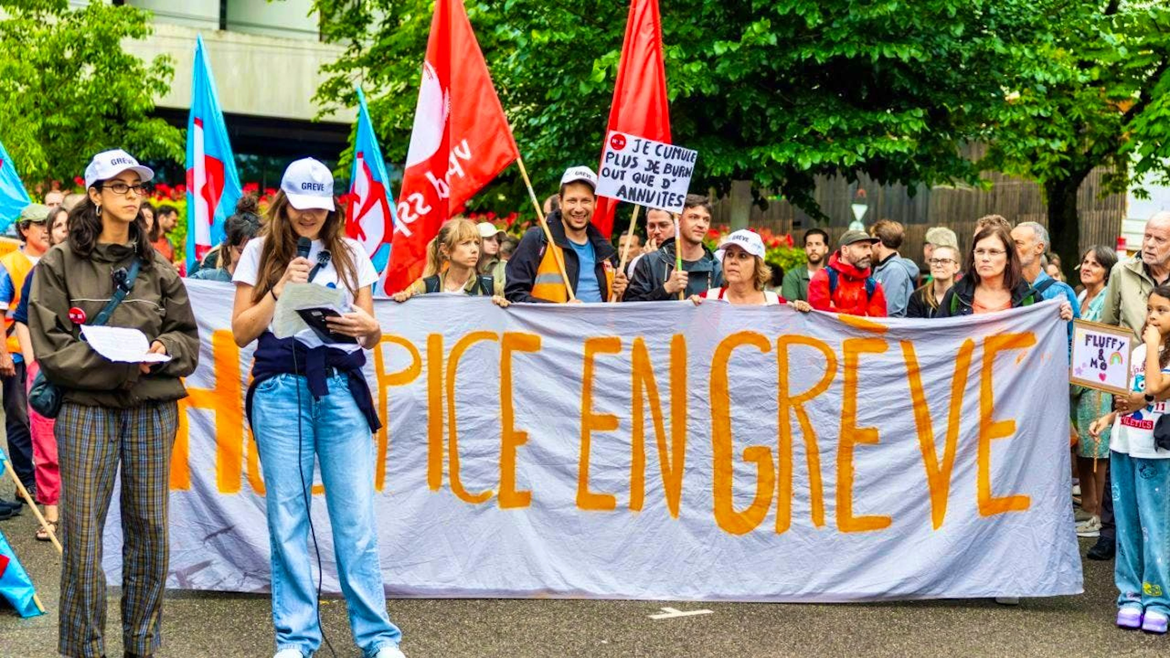 They want to protest for three days: Public sector employees in Geneva.