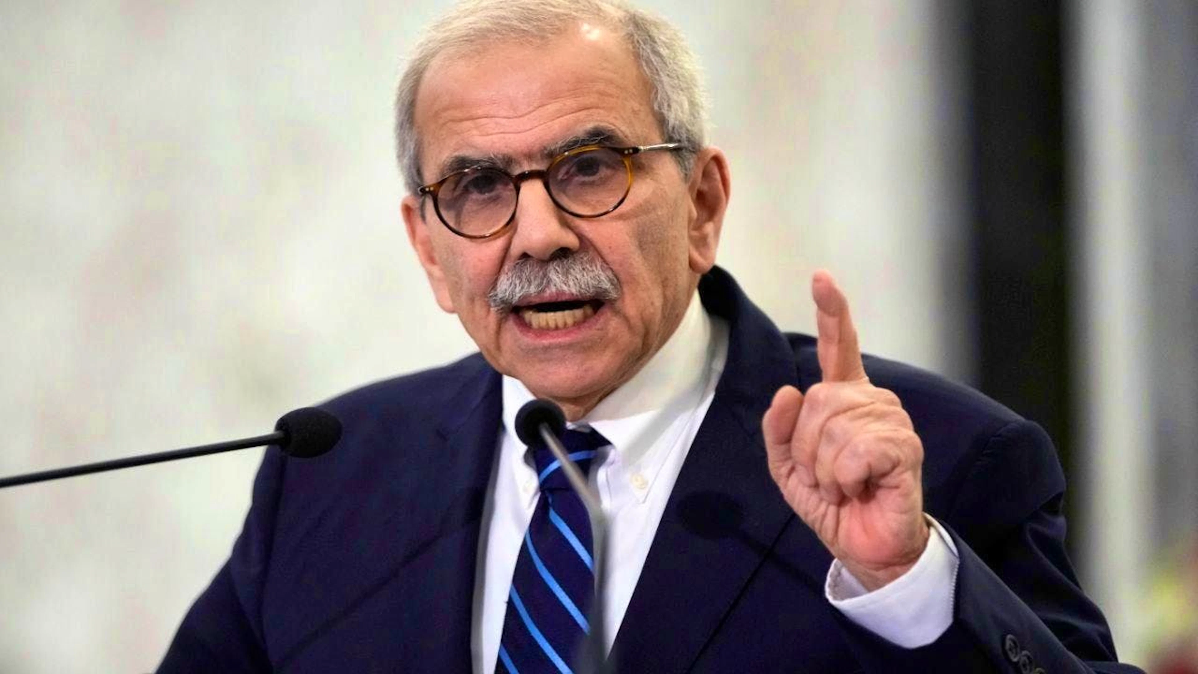 ARCHIVE - Lebanese Prime Minister Nawaf Salam. Photo: Hassan Ammar/AP/dpa/Archive picture