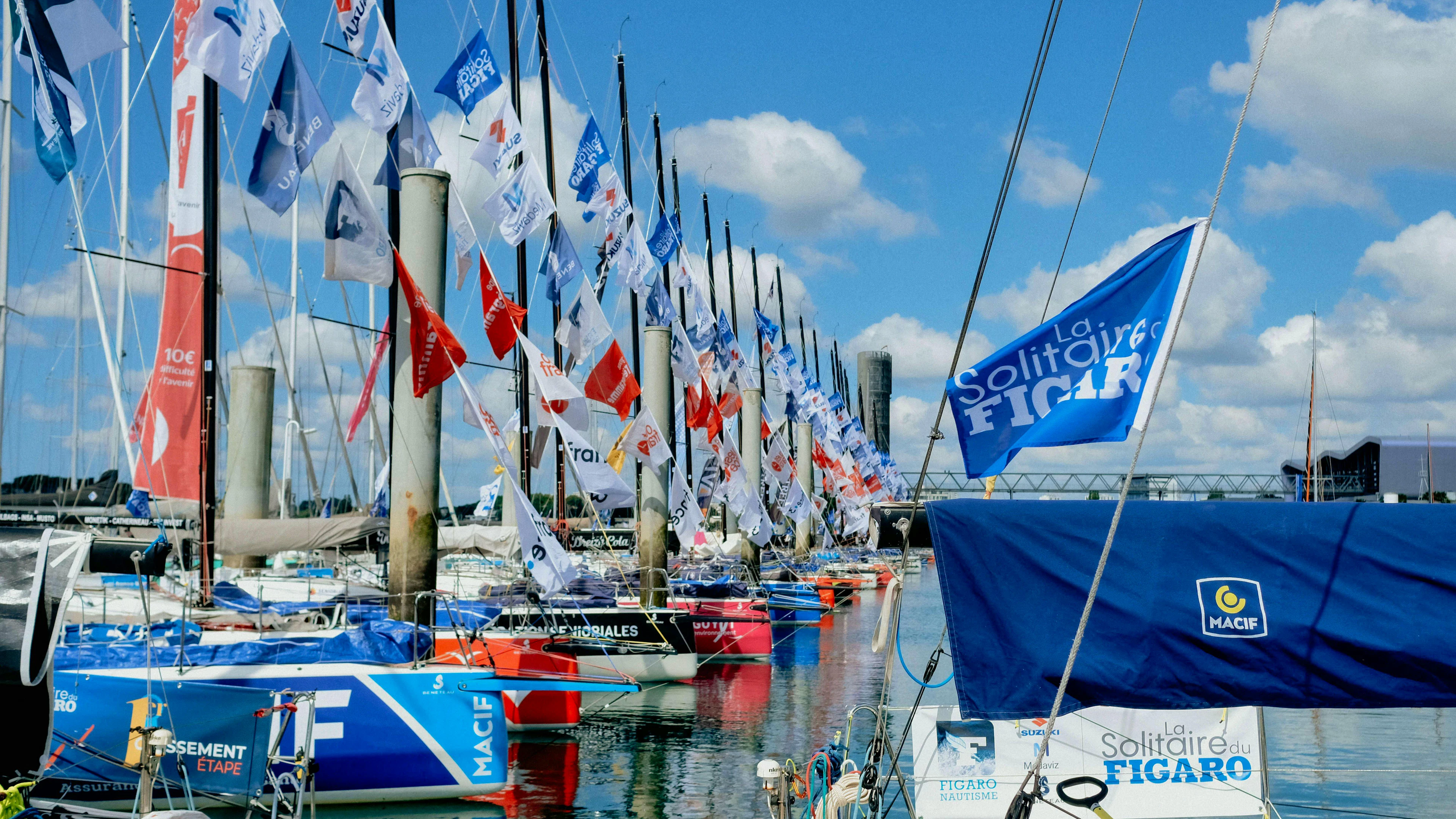 Les bateaux du Solitaire du Figaro sont arrivés à Lorient – 52e édition Les bateaux du Solitaire du Figaro sont arrivés à Lorient.