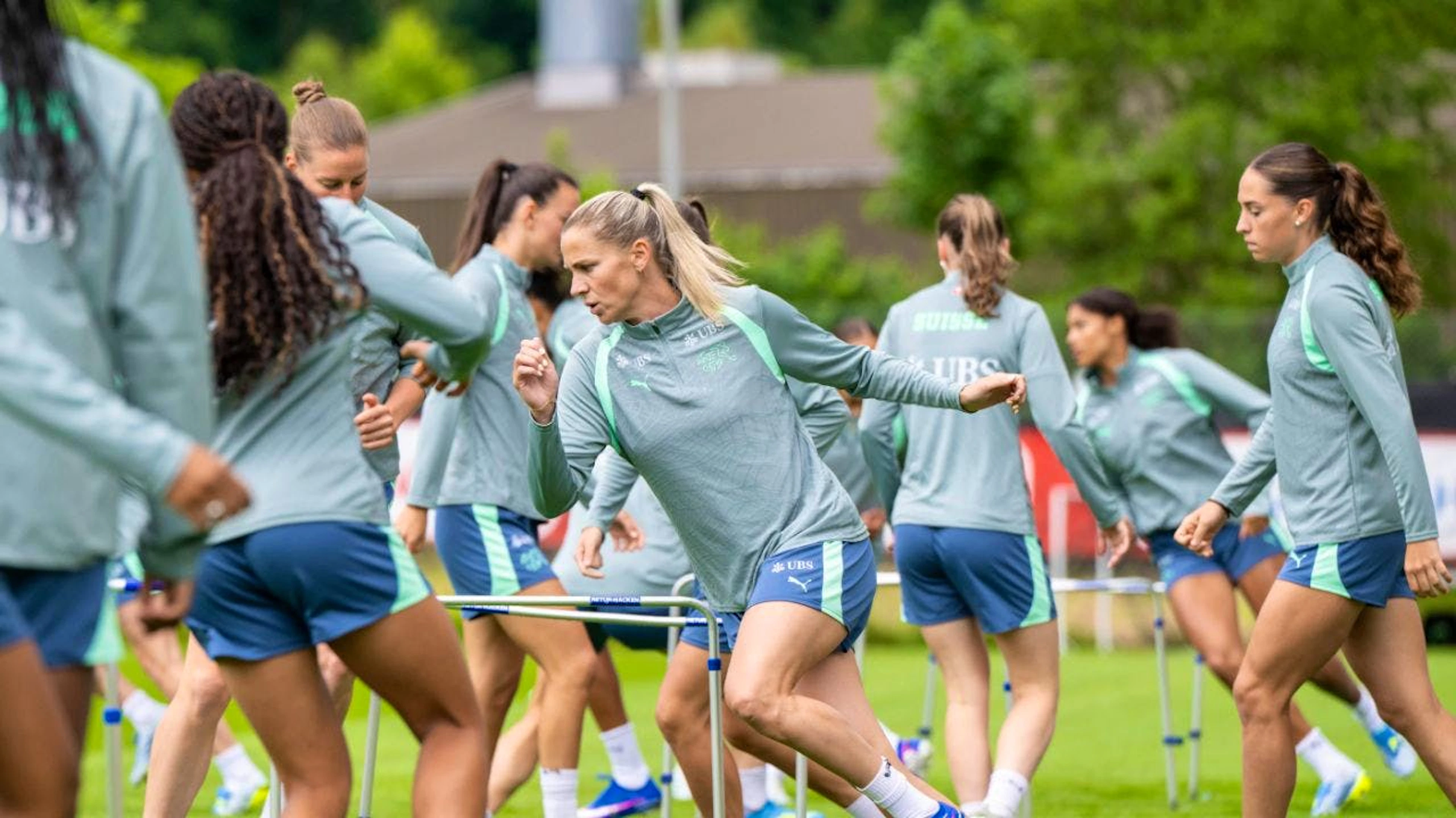 Das Schweizer Nationalteam trainiert für die letzten beiden Spiele der ersten WM-Qualifikationsphase.