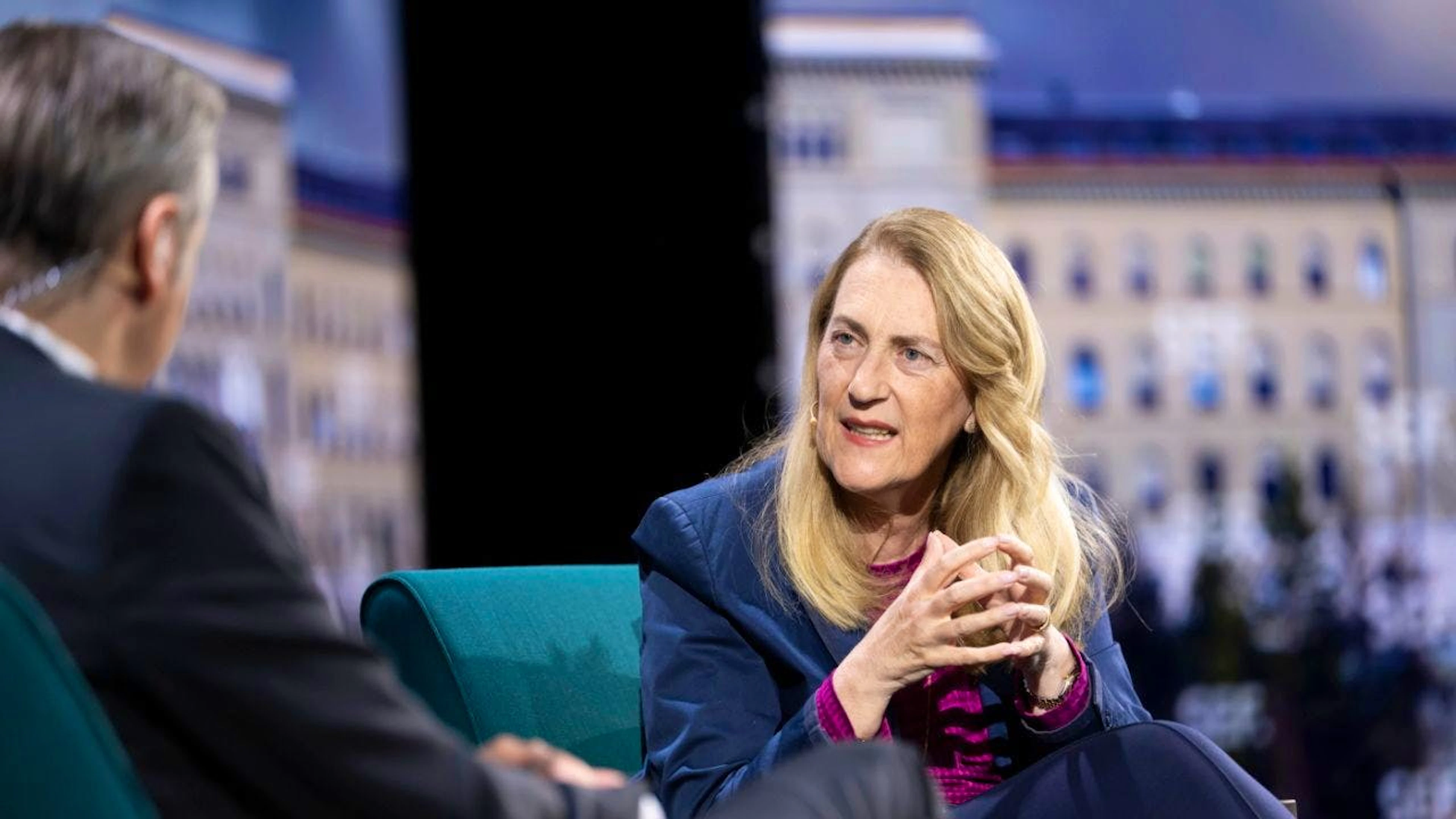 Seco-Direktorin Helene Budliger Artieda hat sich am Swiss Economic Forum 2026 unter anderem zu den neuen US-Zollandrohungen geäussert. (Archivbild)