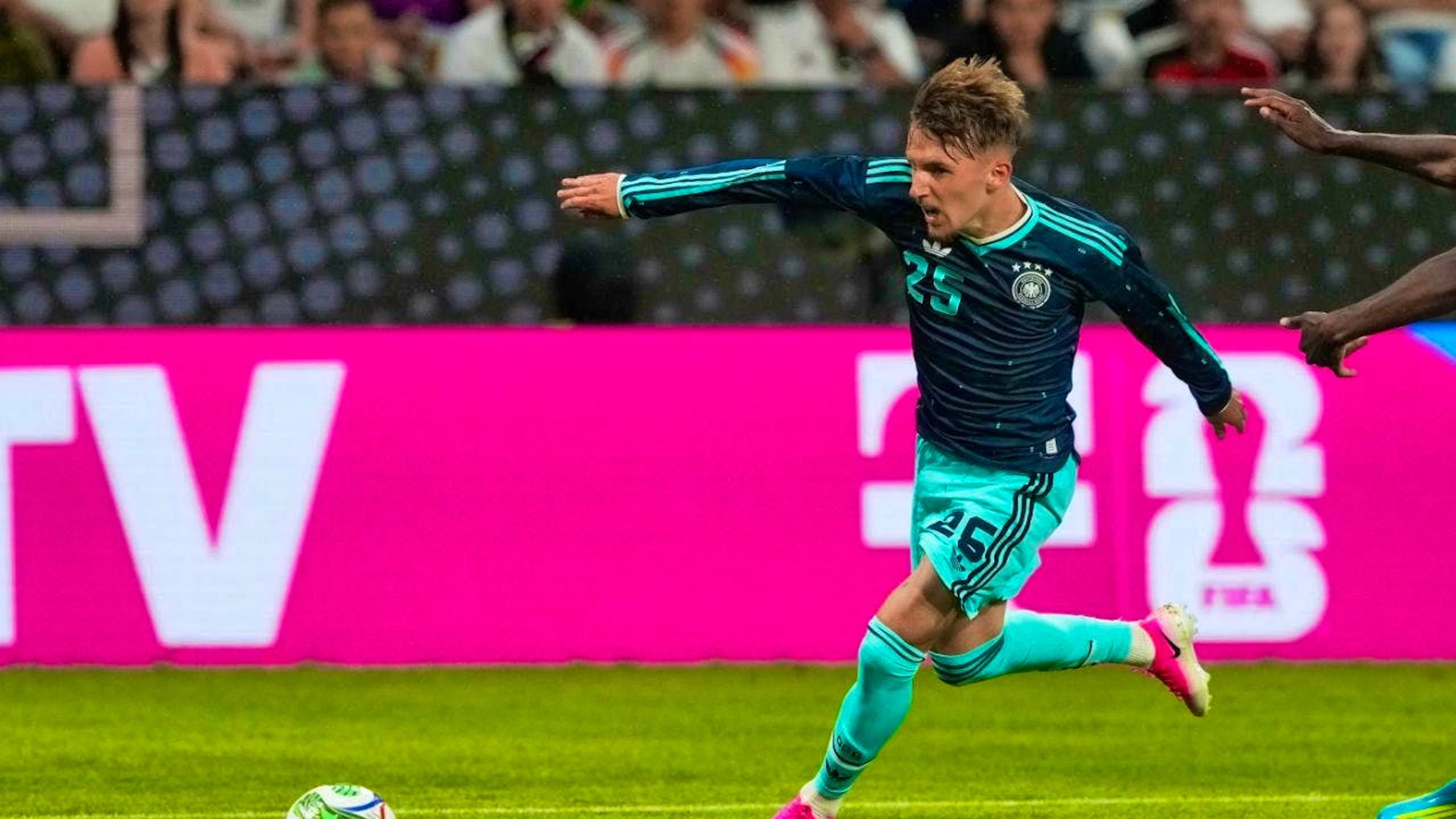 Bayern Munich's young star Lennart Karl will not be playing for Germany at the World Cup. (archive picture)