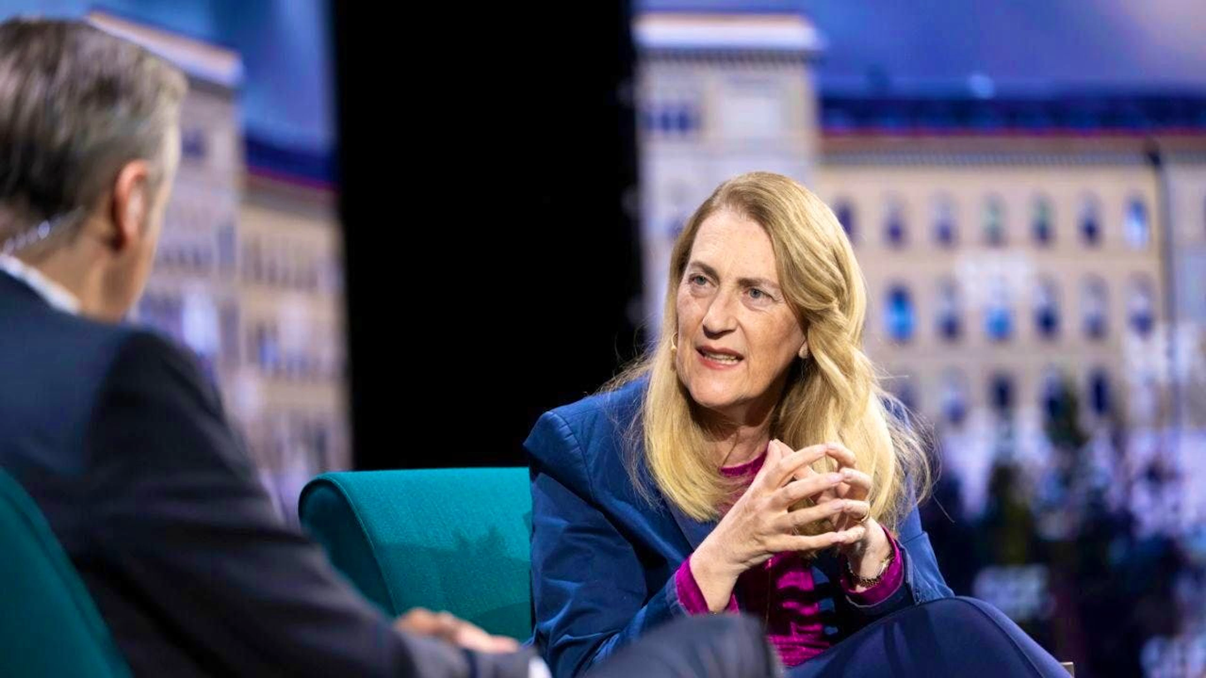 Seco Director Helene Budliger Artieda spoke at the Swiss Economic Forum 2026 about the new US tariff threats, among other things. (Archive image)