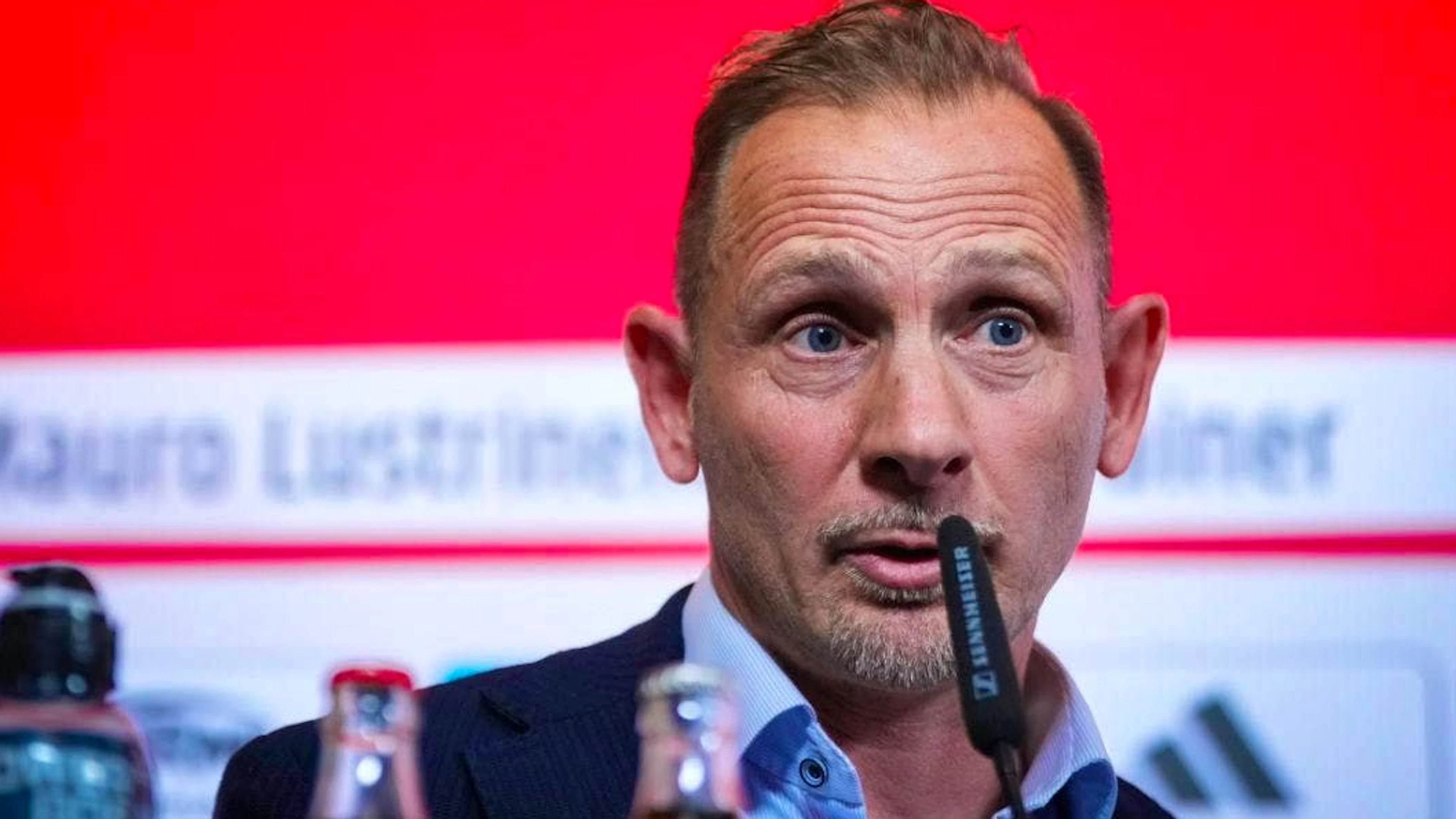 Mauro Lustrinelli at his introduction as coach of Union Berlin