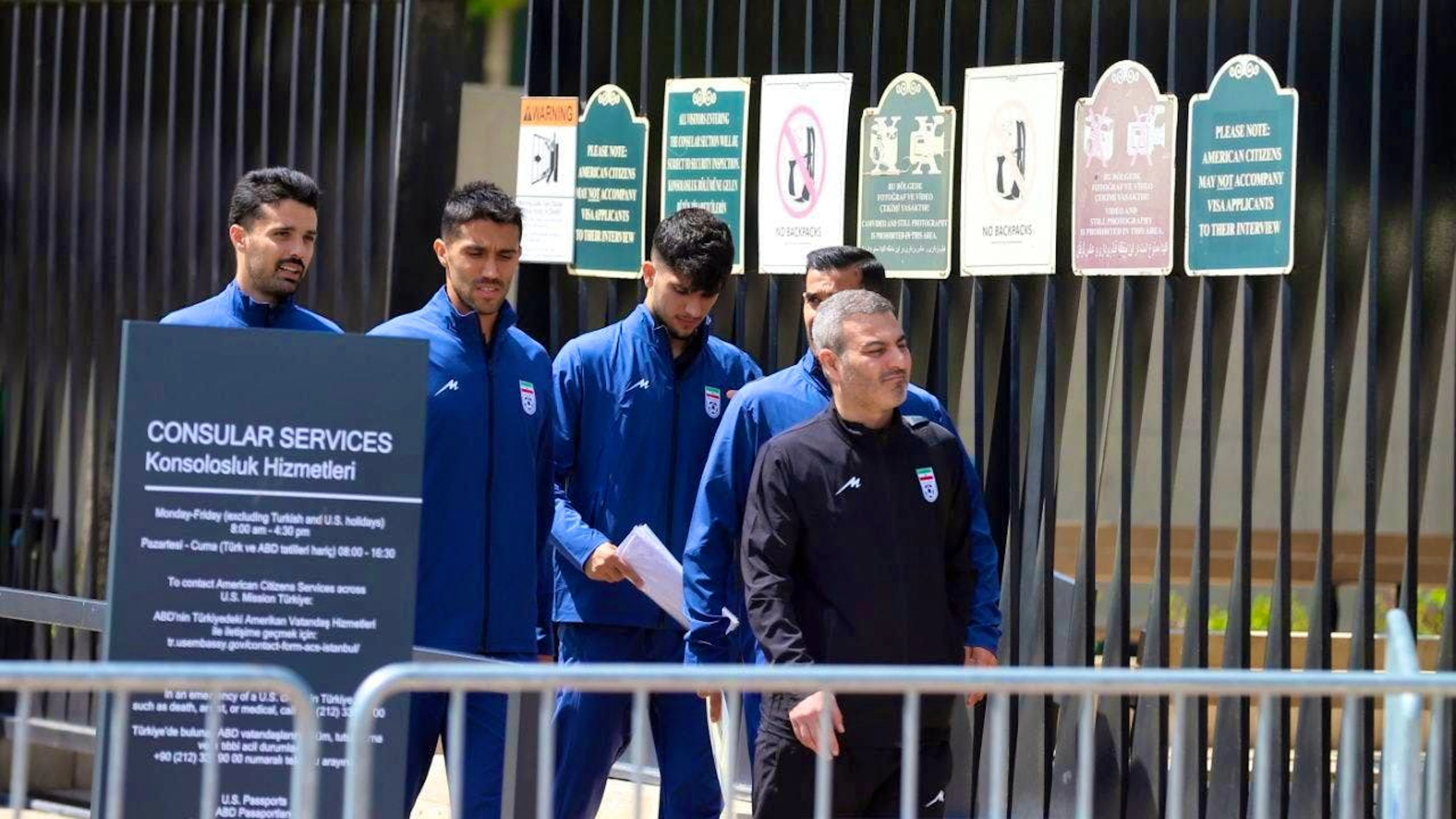 The Iranian players have received their US visas - unlike some officials