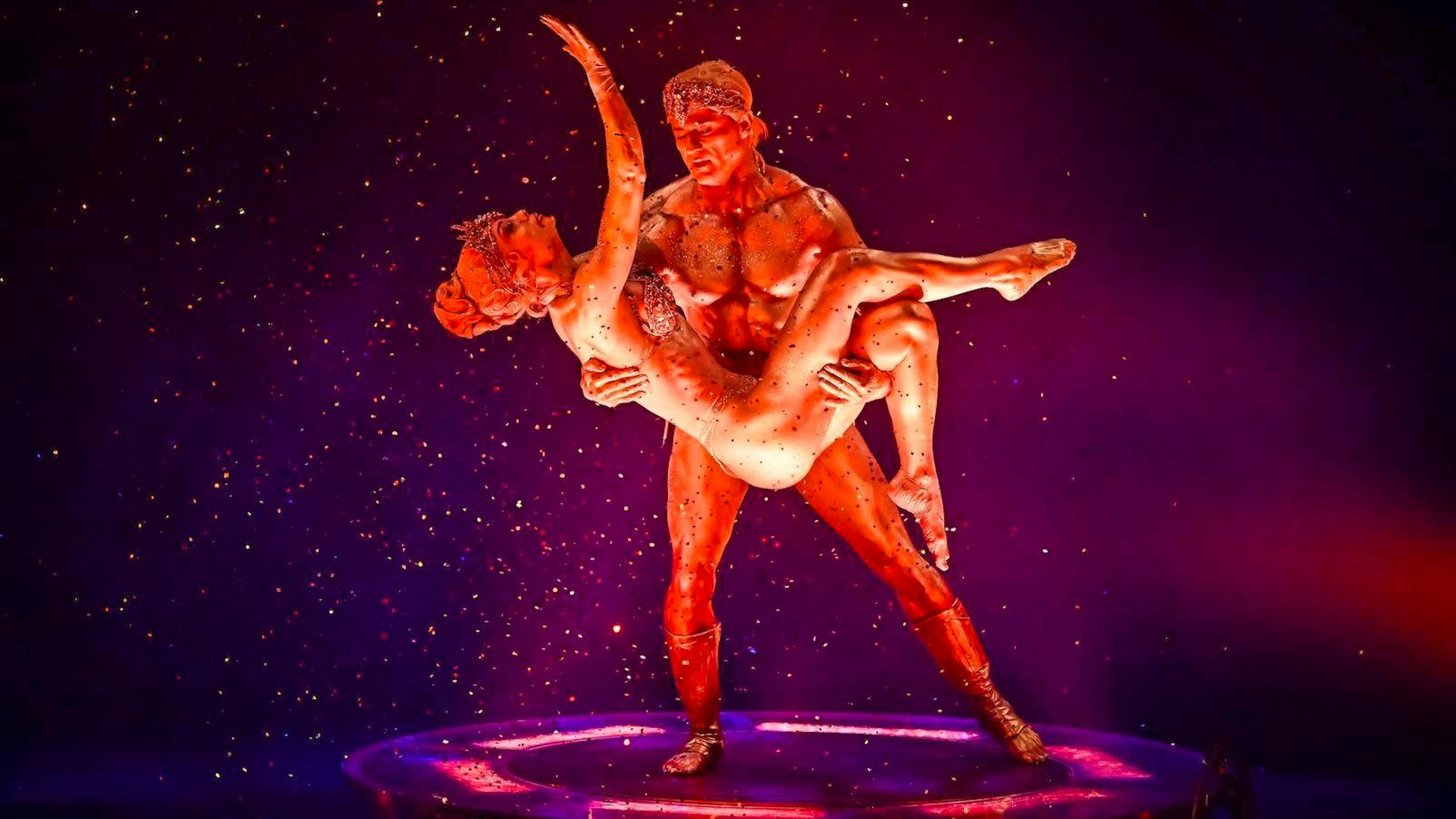 Ambra and Yves perform at Circus Knie with "Golden Dream".