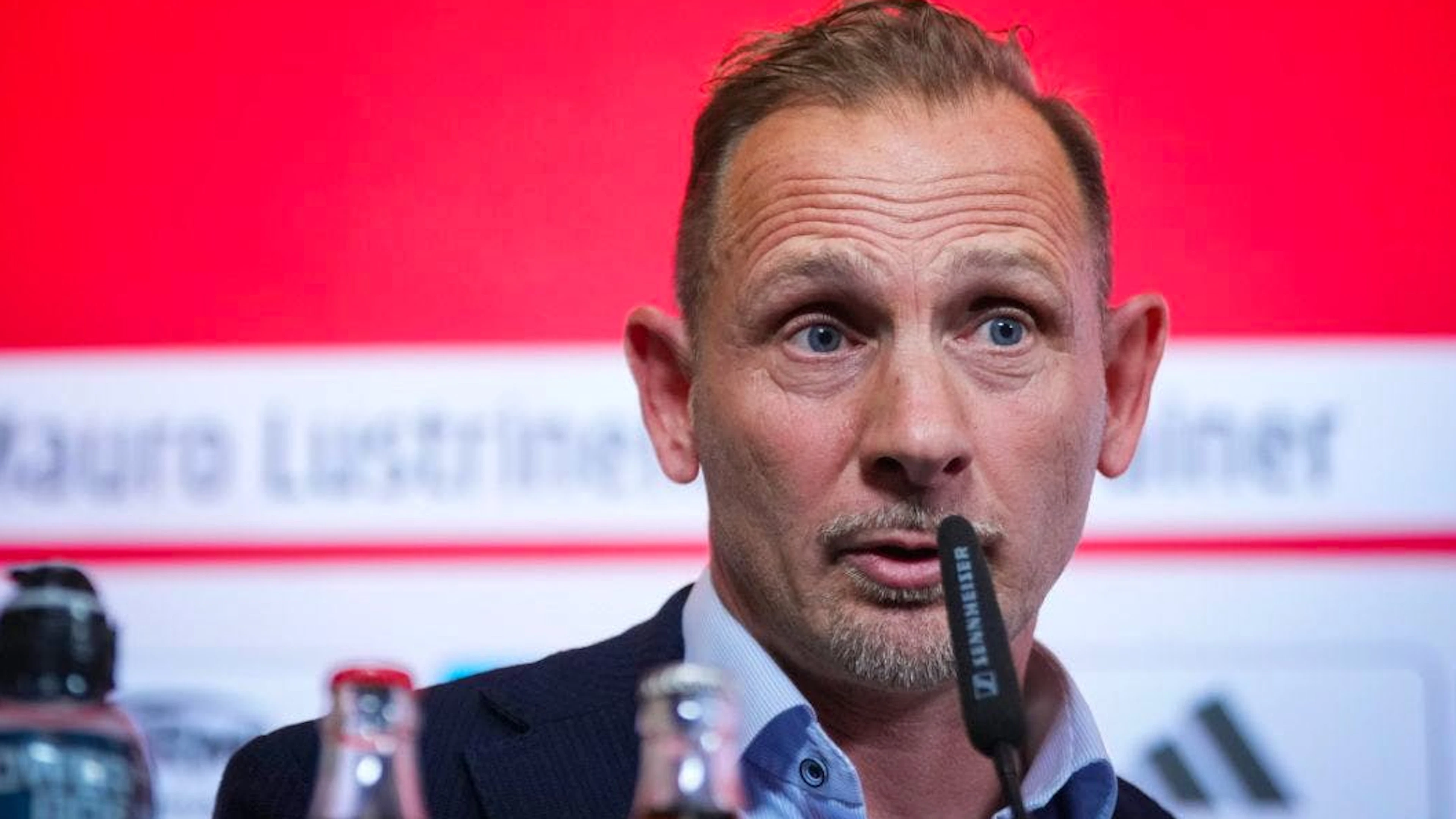 Mauro Lustrinelli bei seiner Vorstellung als Trainer von Union Berlin