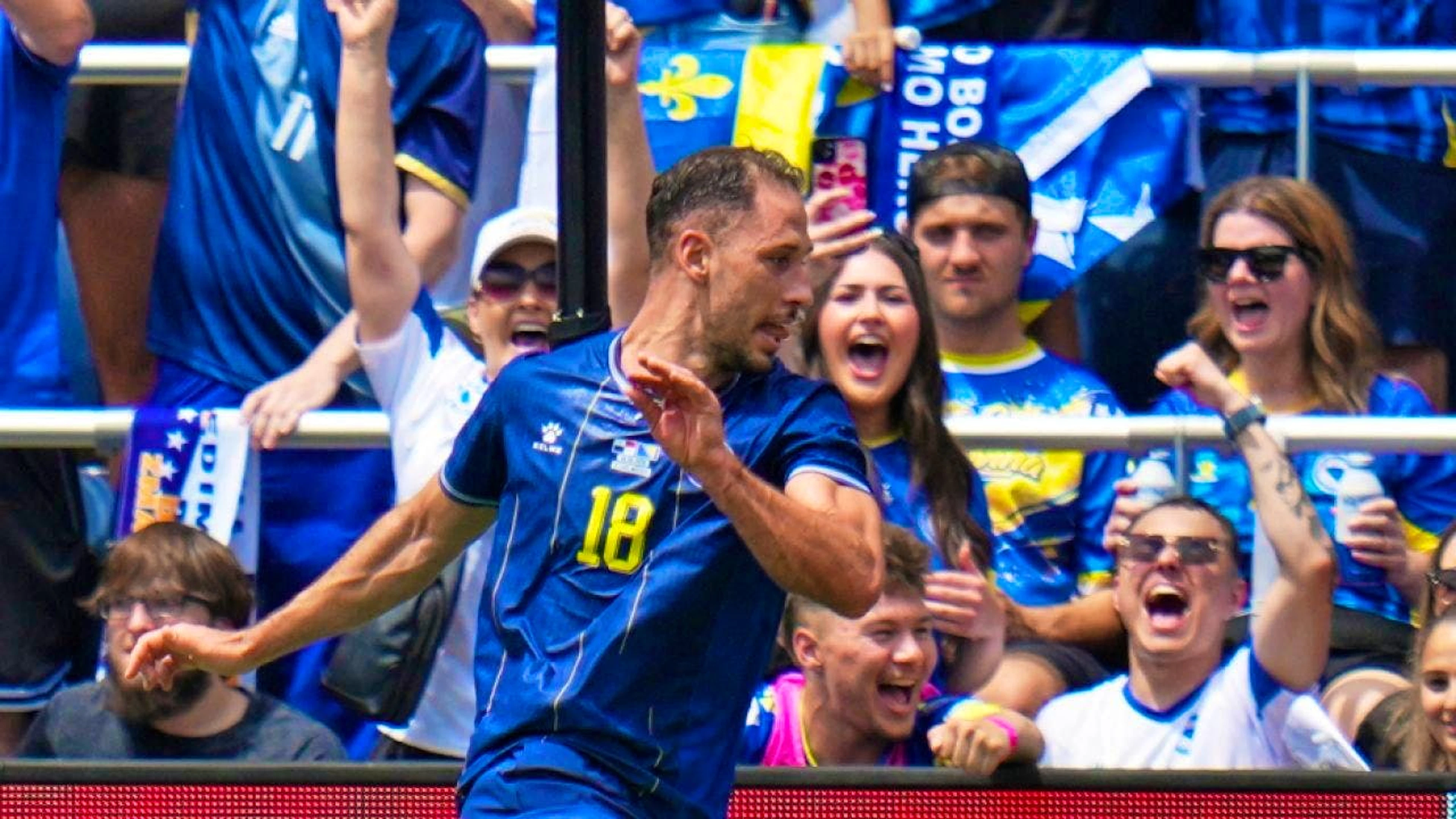 Nikola Katic, Bosnia's goalscorer for the interim 1:0, once played for FC Zurich