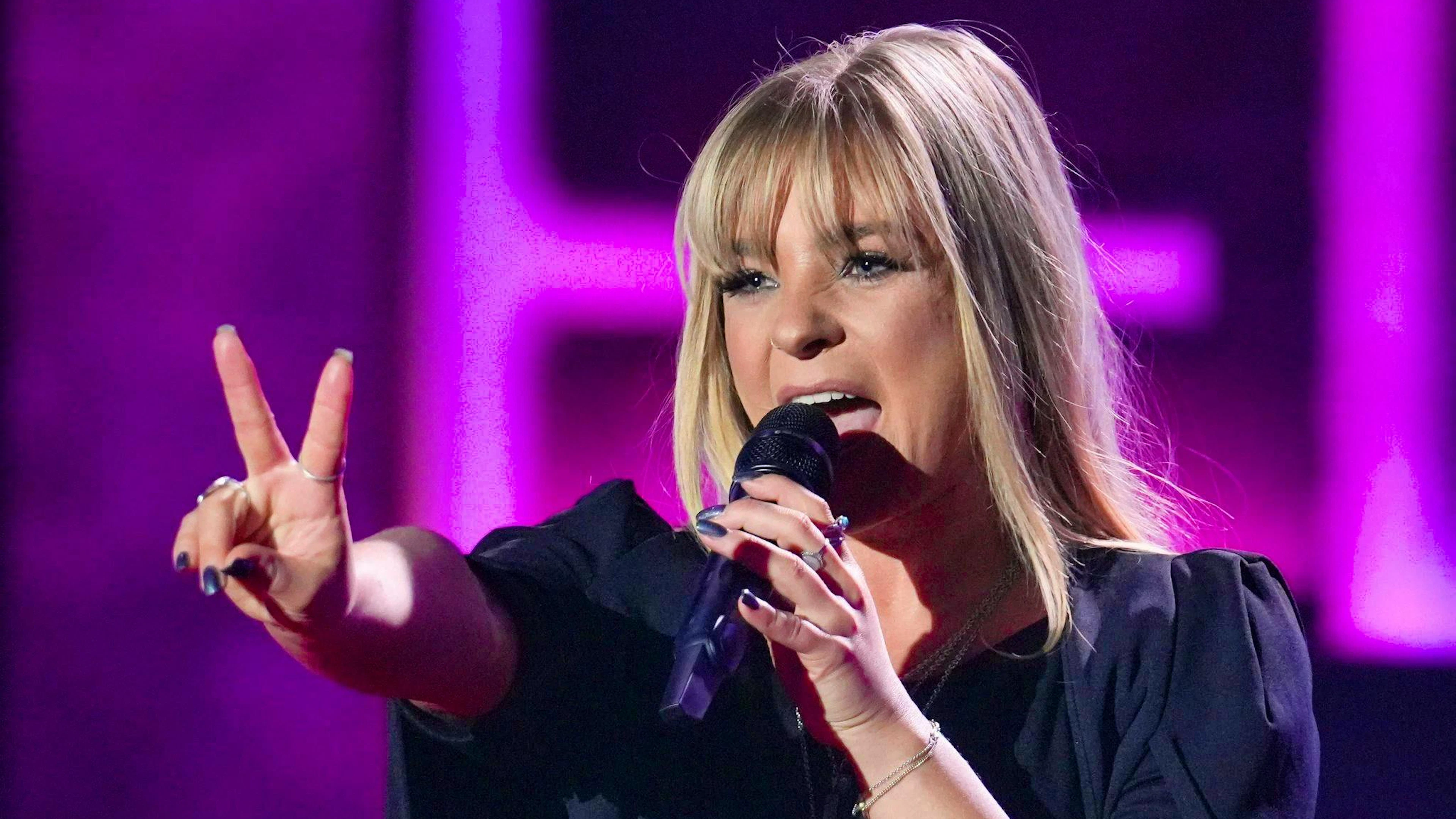 Not easily rattled: Pop singer Marina Marx. 