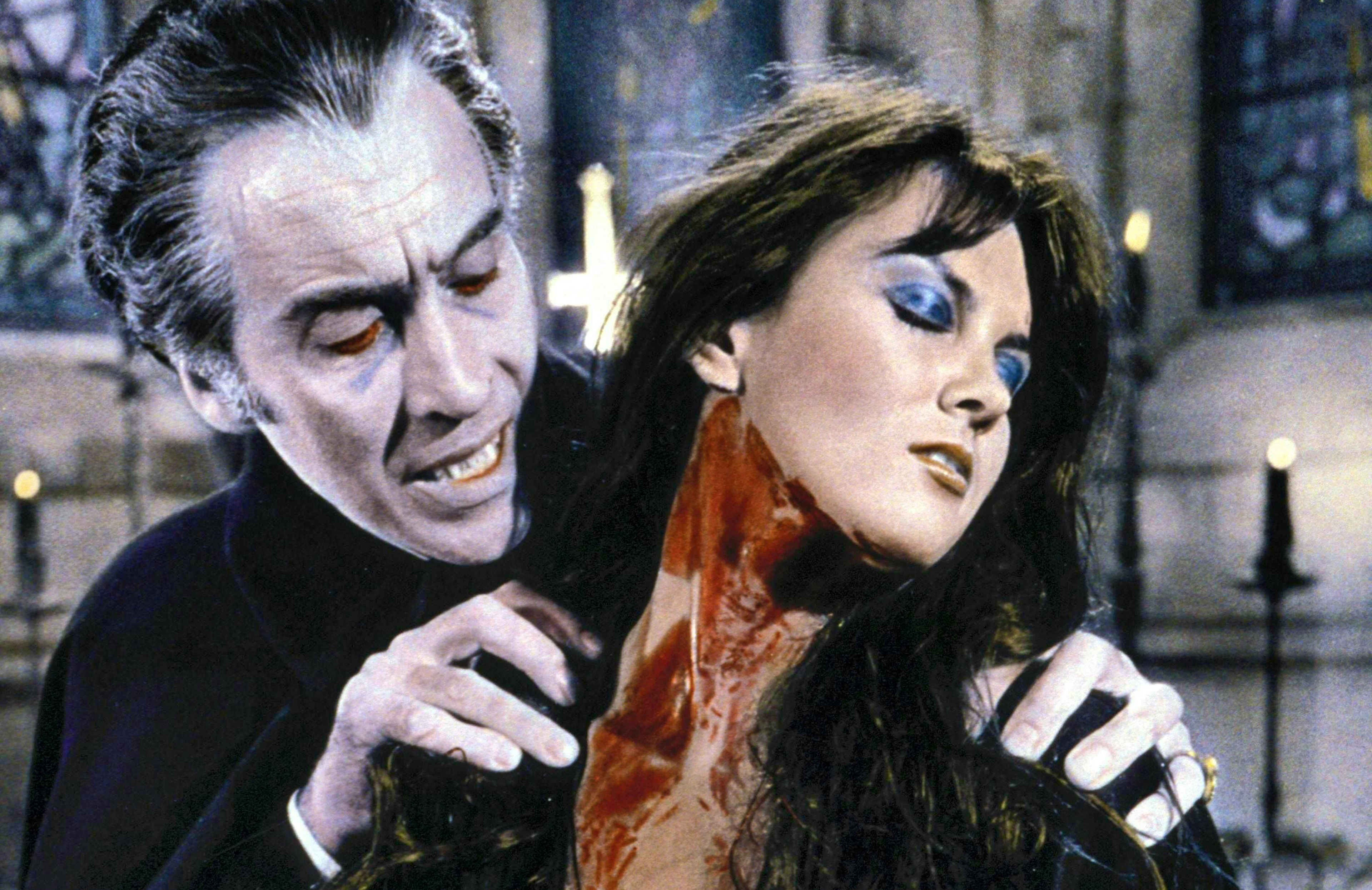 Actor Christopher Lee became an icon with his "Dracula" portrayal.